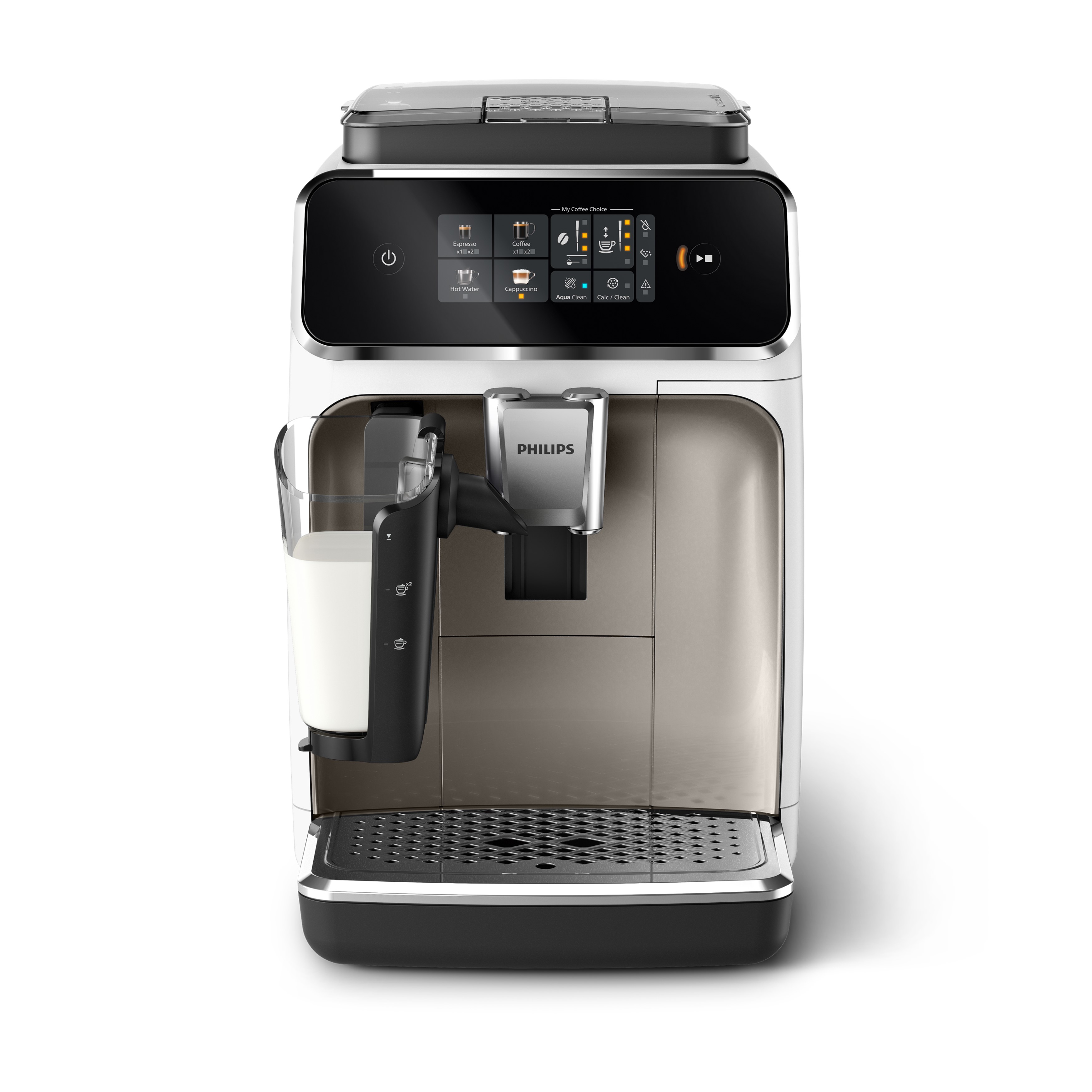 Voir la diapositive 2 : PHILIPS Machine à espresso automatique EP2333/40 - Chrome blanc