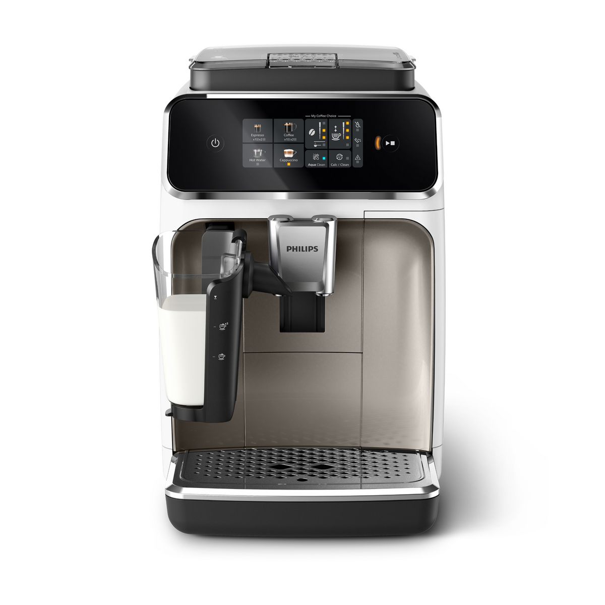 PHILIPS Machine à espresso automatique EP2333/40 - Chrome blanc