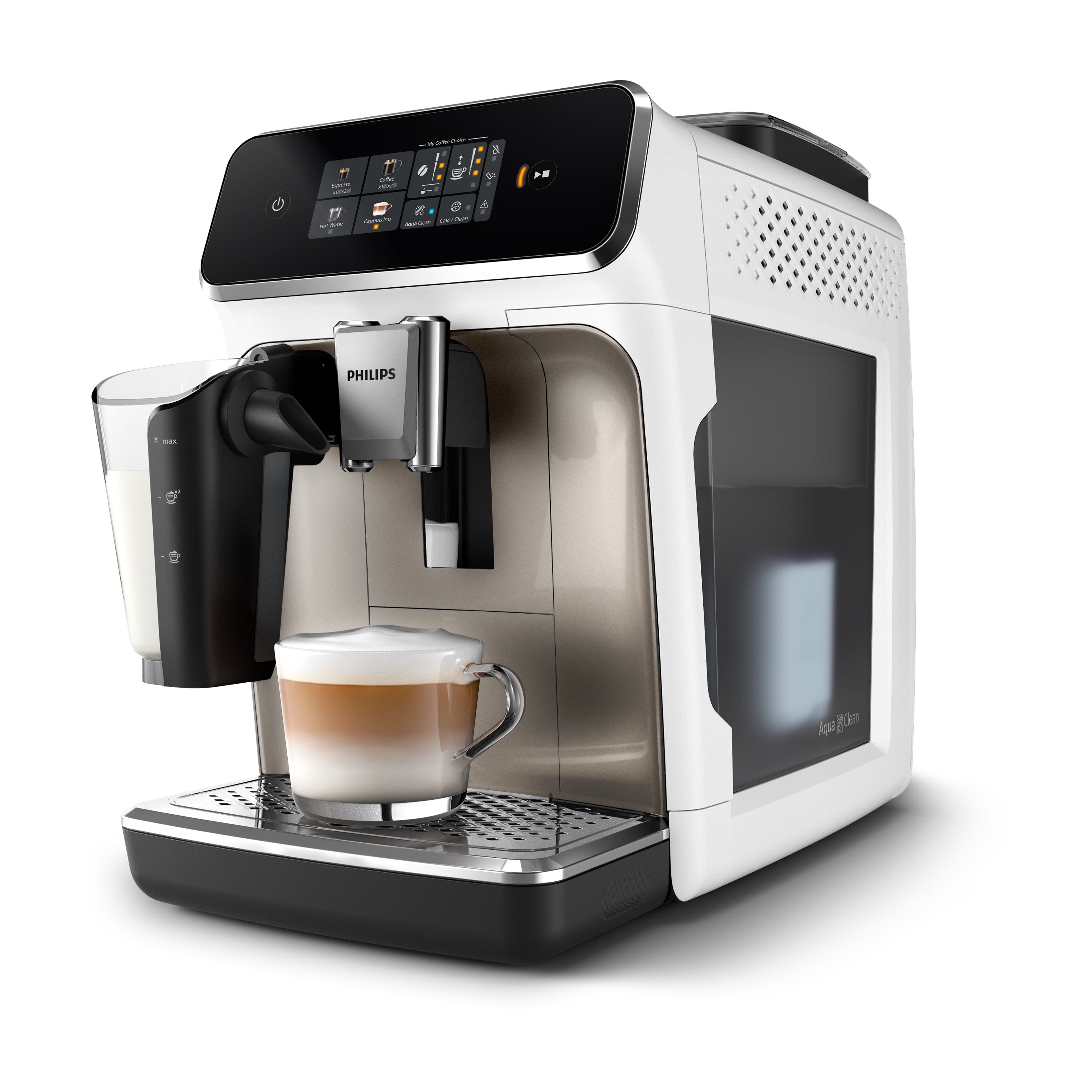Voir la diapositive 4 : PHILIPS Machine à espresso automatique EP2333/40 - Chrome blanc