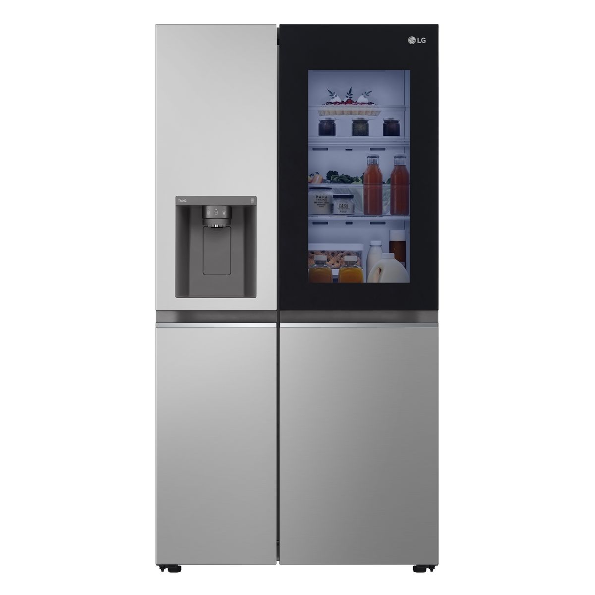 LG Réfrigérateur américain GSGV80PYLD, 635 L, Froid ventilé No Frost, D