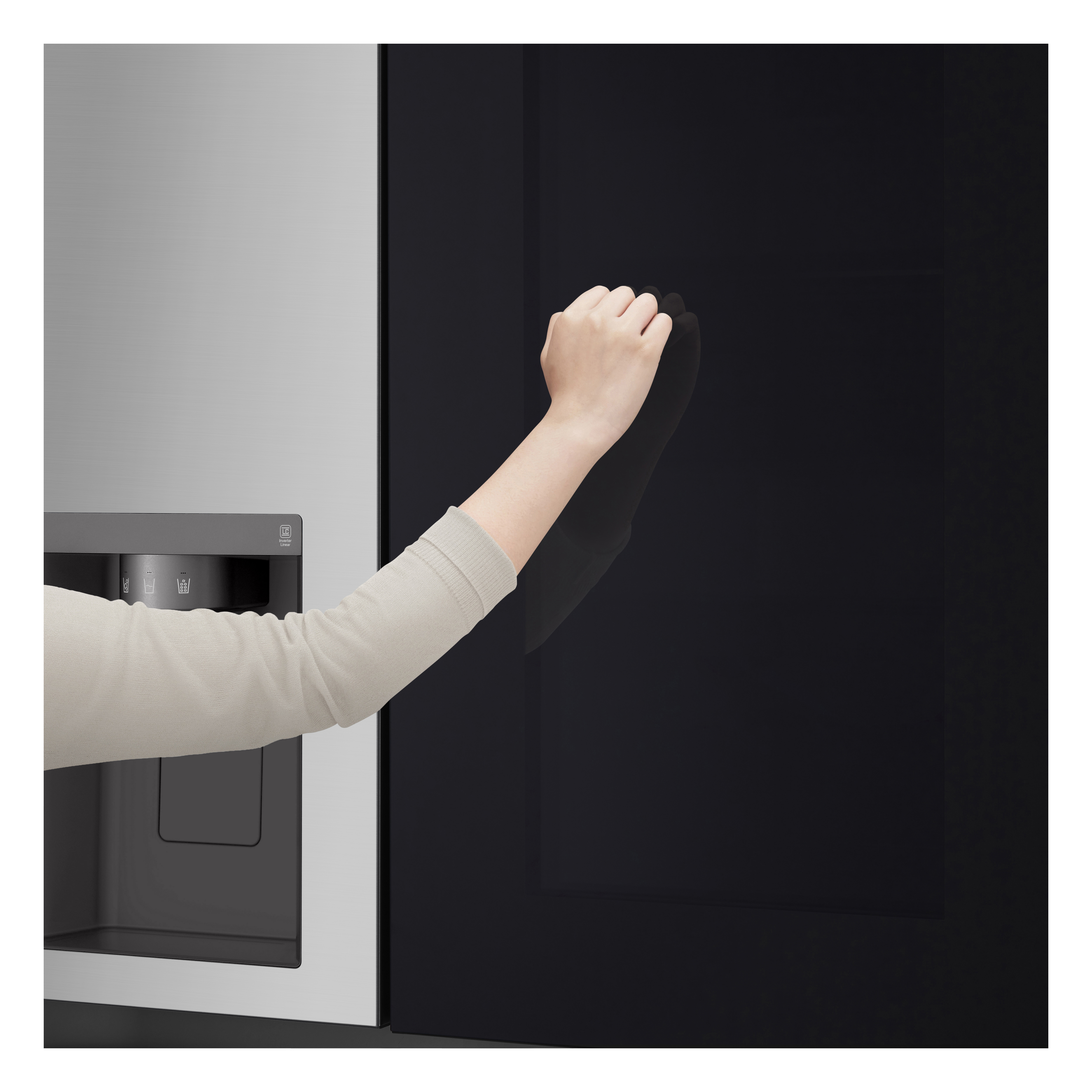 Voir la diapositive 3 : LG Réfrigérateur américain GSGV80PYLD, 635 L, Froid ventilé No Frost, D