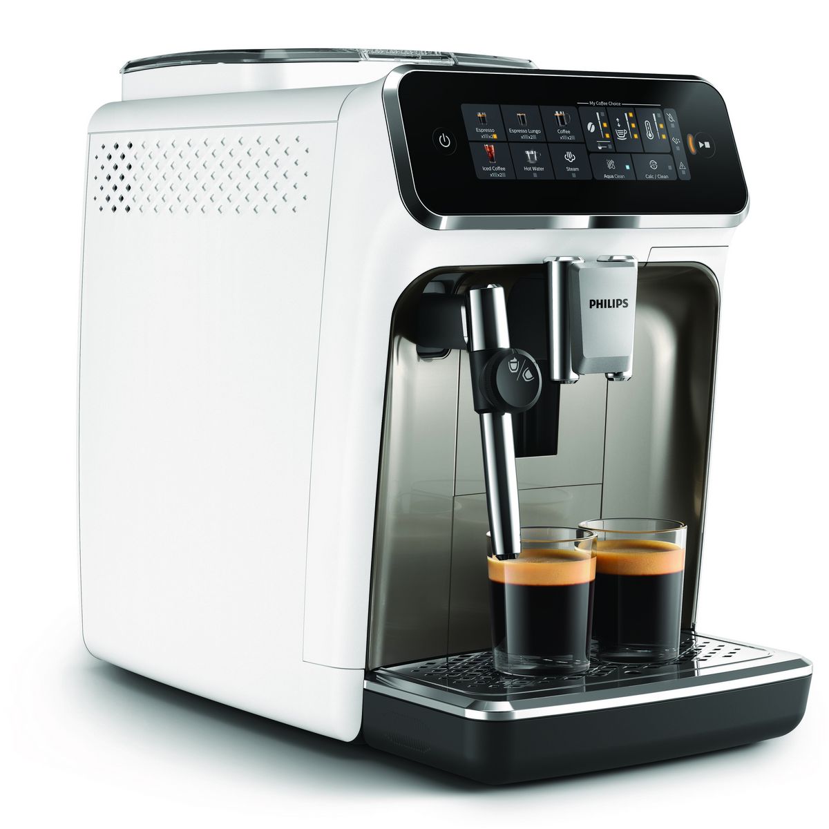 PHILIPS Machine à espresso automatique EP3323/90 - Chrome blanc