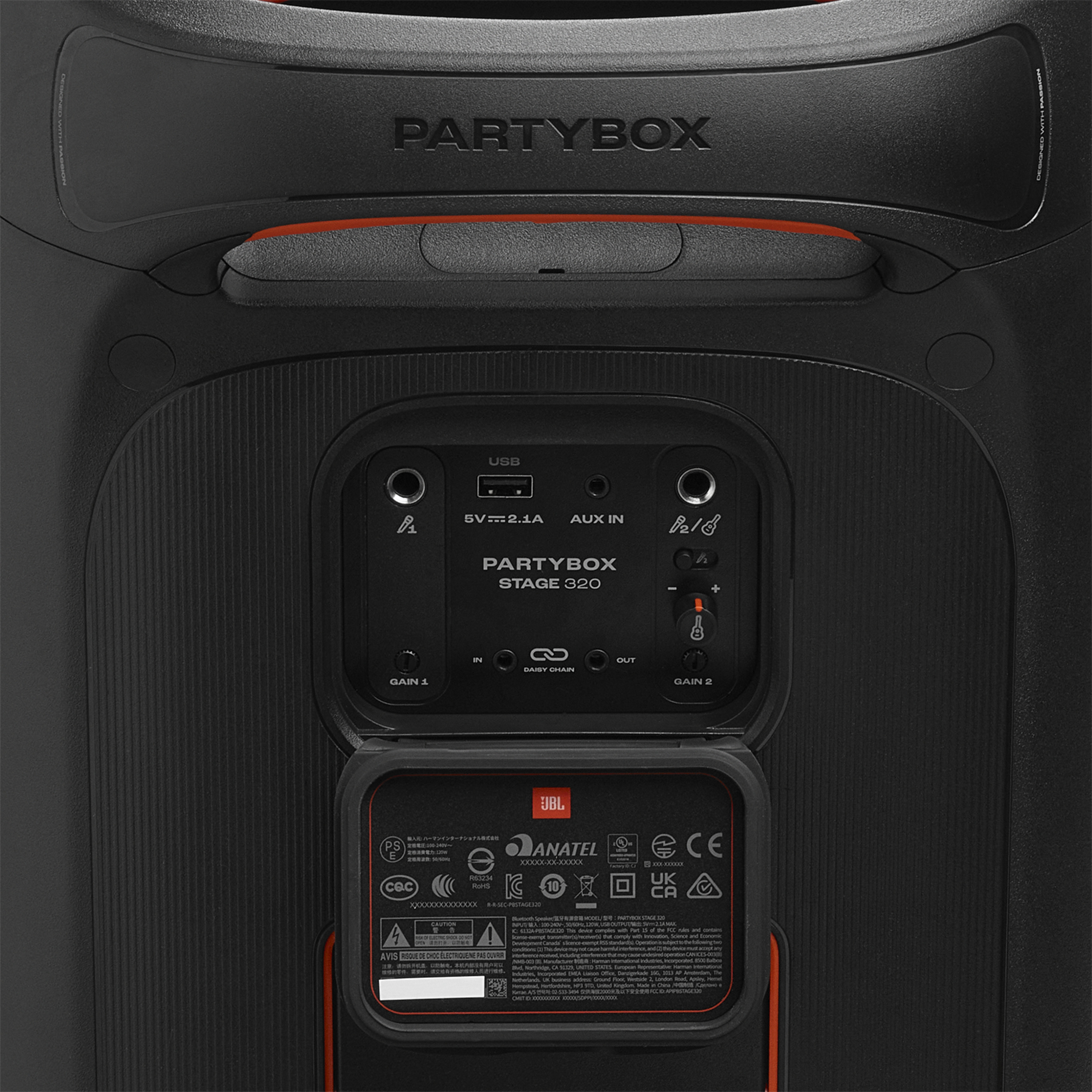 Voir la diapositive 6 : JBL Enceinte PartyBox Stage 320