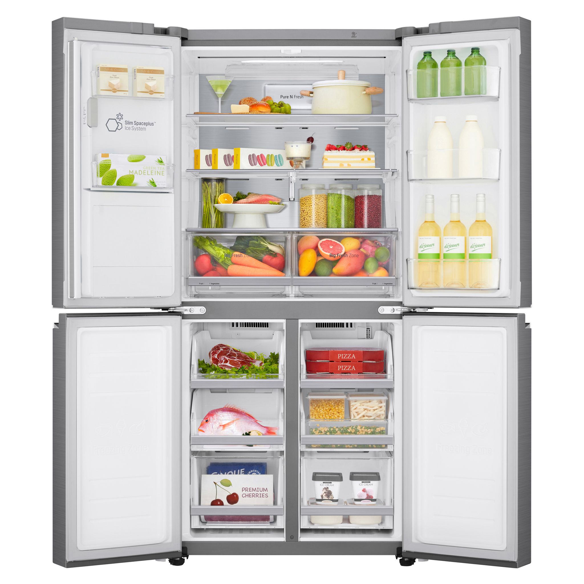 Voir la diapositive 5 : LG Réfrigérateur américain GML844PZ6F, 506 L, Froid ventilé No Frost, F