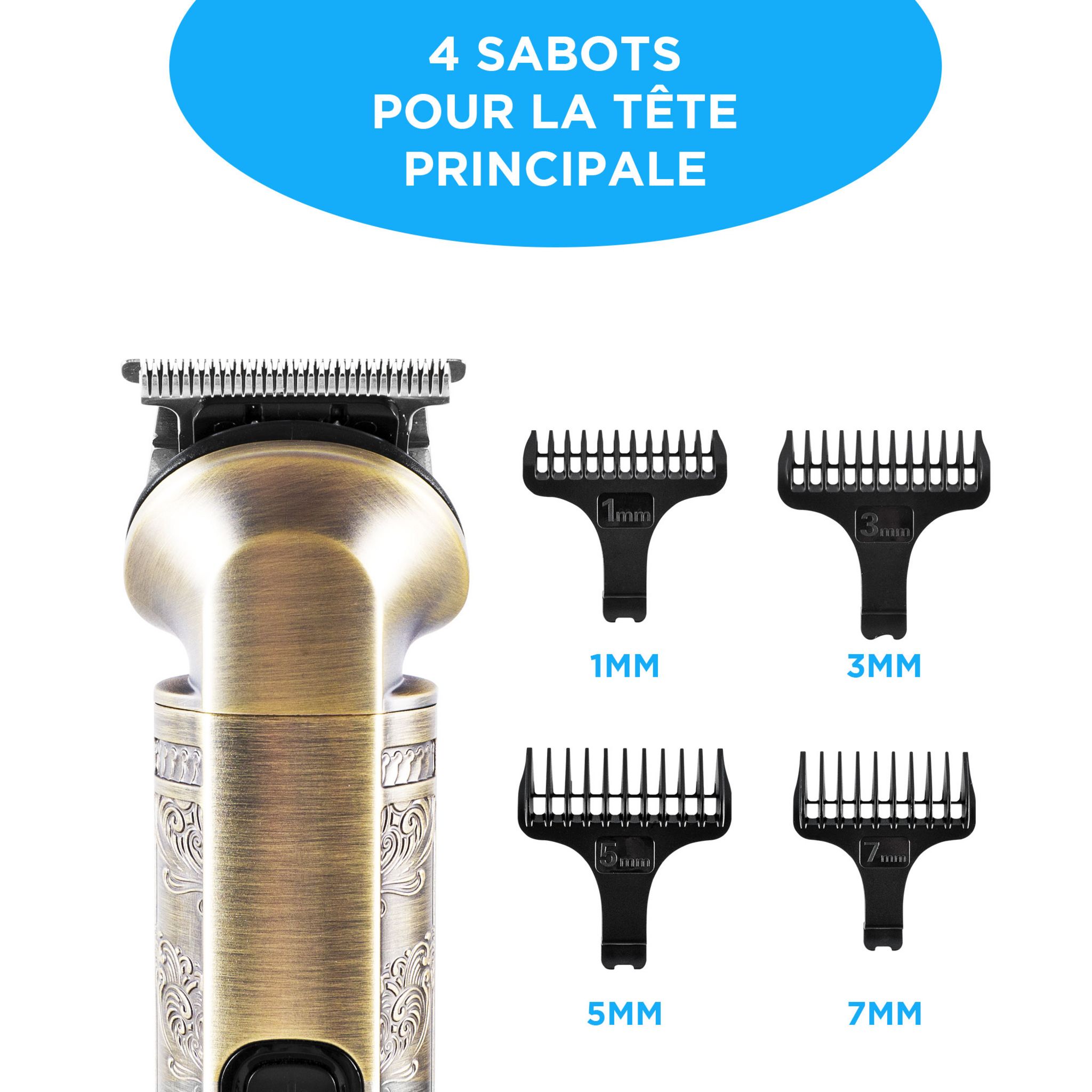 Voir la diapositive 12 : BECKER SHAVES & TRIMS Tondeuse multifonction 8 en 1 DAVIDSON - Or