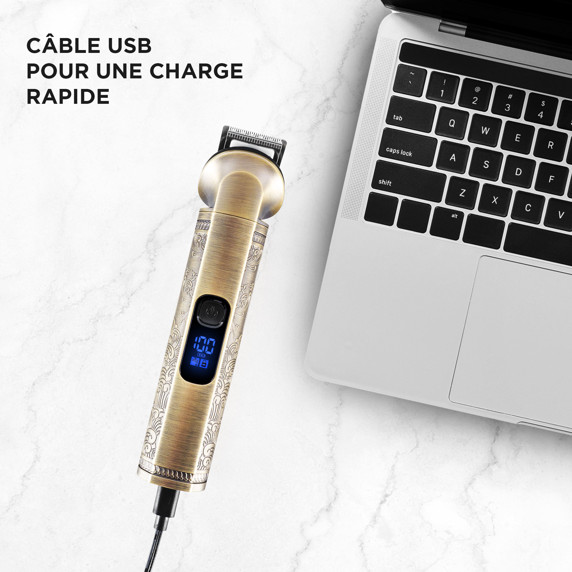 Voir la diapositive 5 : BECKER SHAVES & TRIMS Tondeuse multifonction 8 en 1 DAVIDSON - Or