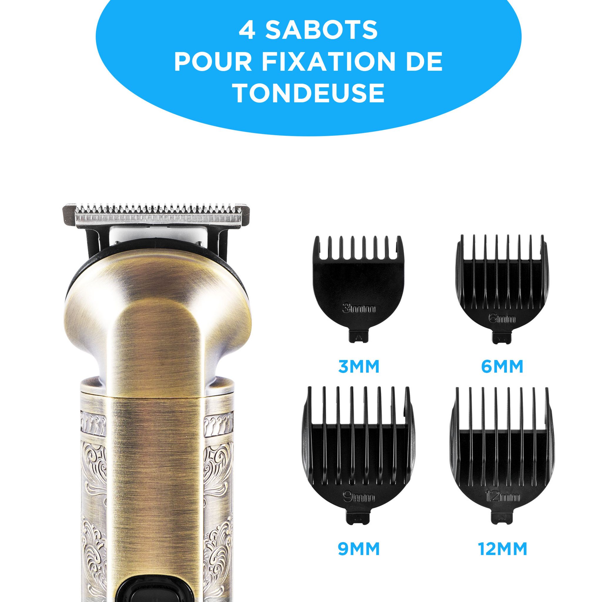 Voir la diapositive 11 : BECKER SHAVES & TRIMS Tondeuse multifonction 8 en 1 DAVIDSON - Or