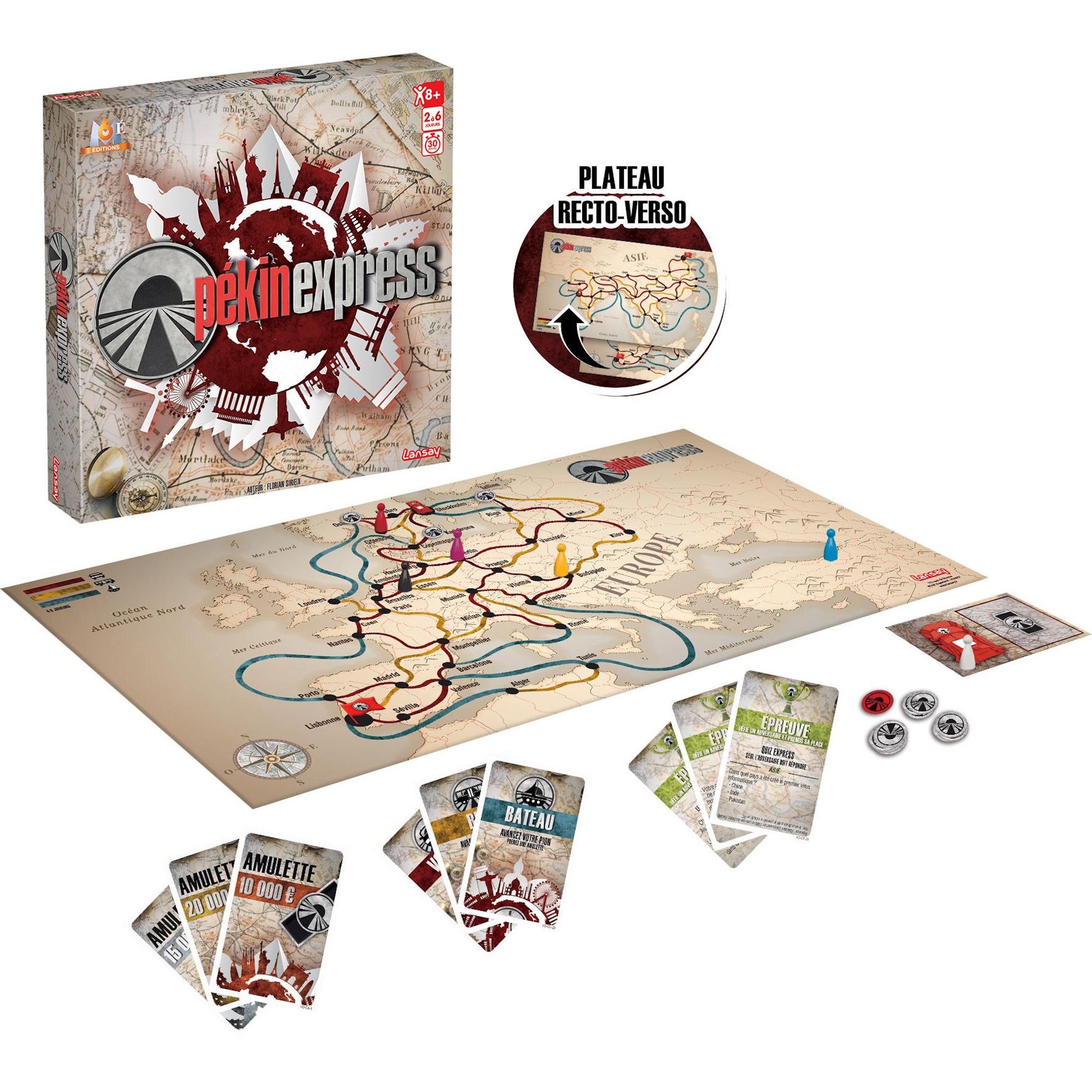 Voir la diapositive 4 : LANSAY Jeu Tripack Pekin Express + Richesse du Monde+Fort Boyard