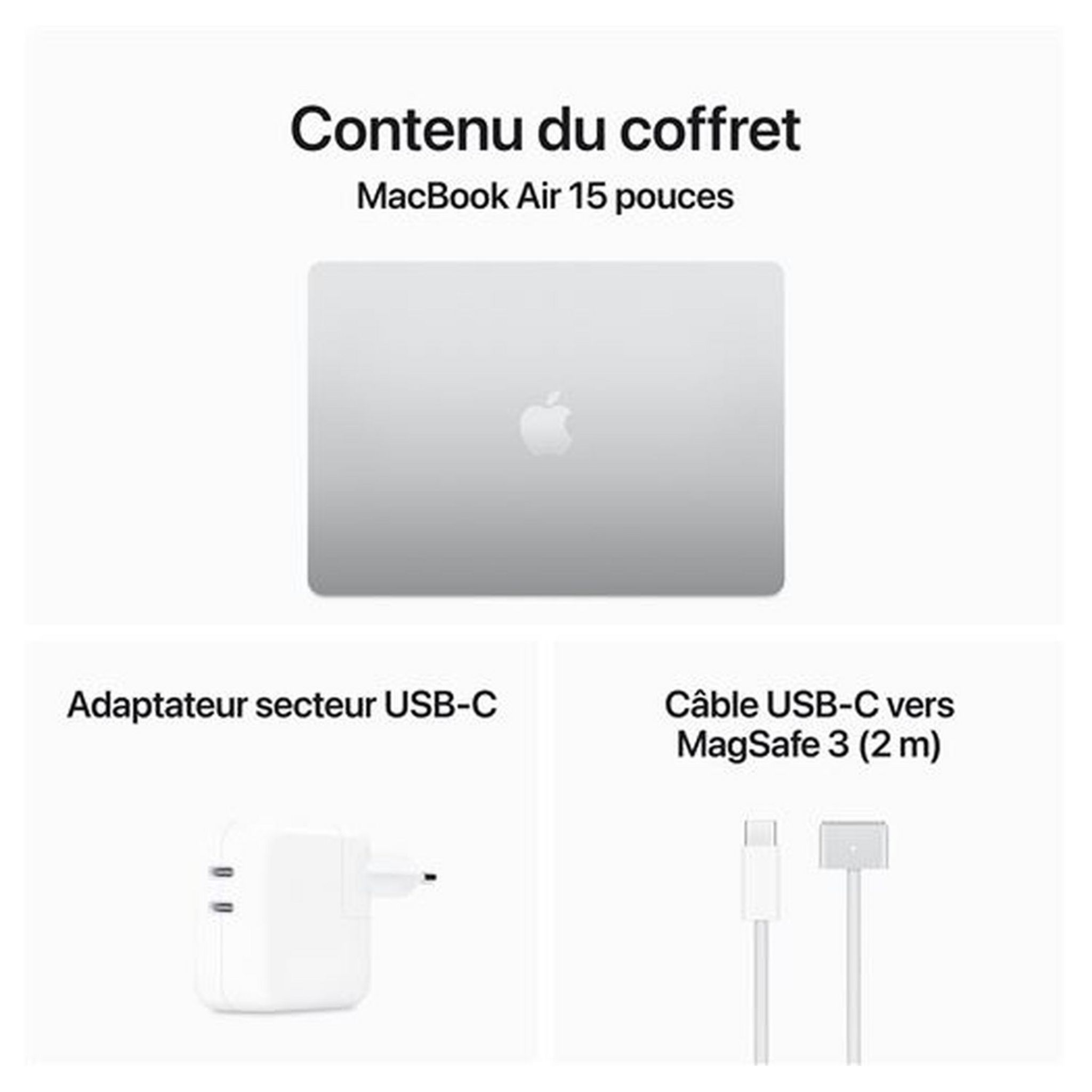 Voir la diapositive 9 : APPLE MacBook Air 15,3" 256Go SSD 8Go RAM Puce M3 - Silver