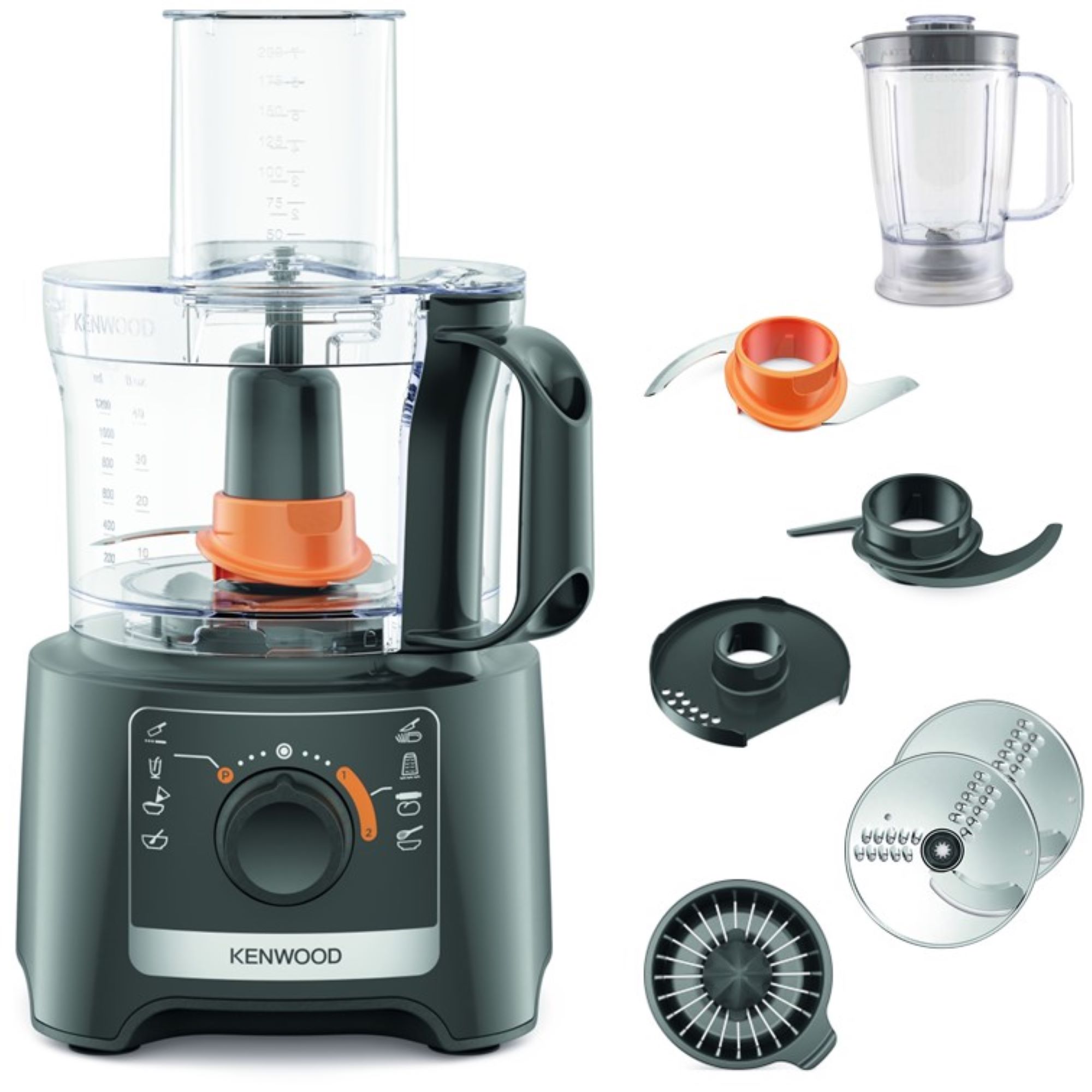 Voir la diapositive 2 : KENWOOD Robot multifonction FDP31.360GY - Gris