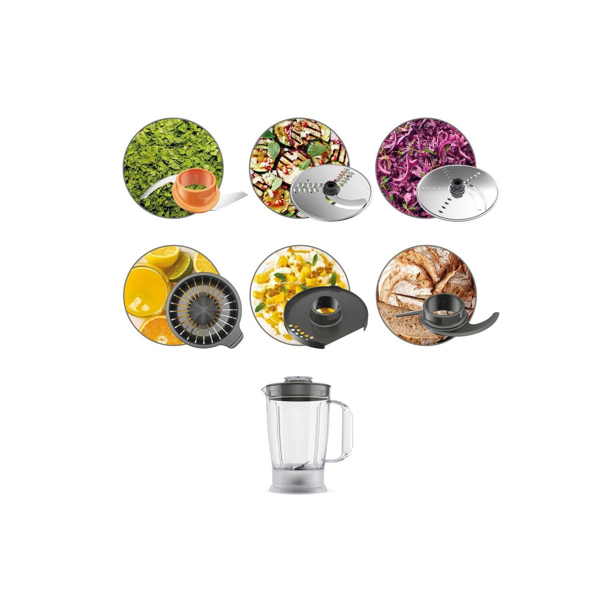 KENWOOD Robot multifonction FDP31.360GY - Gris