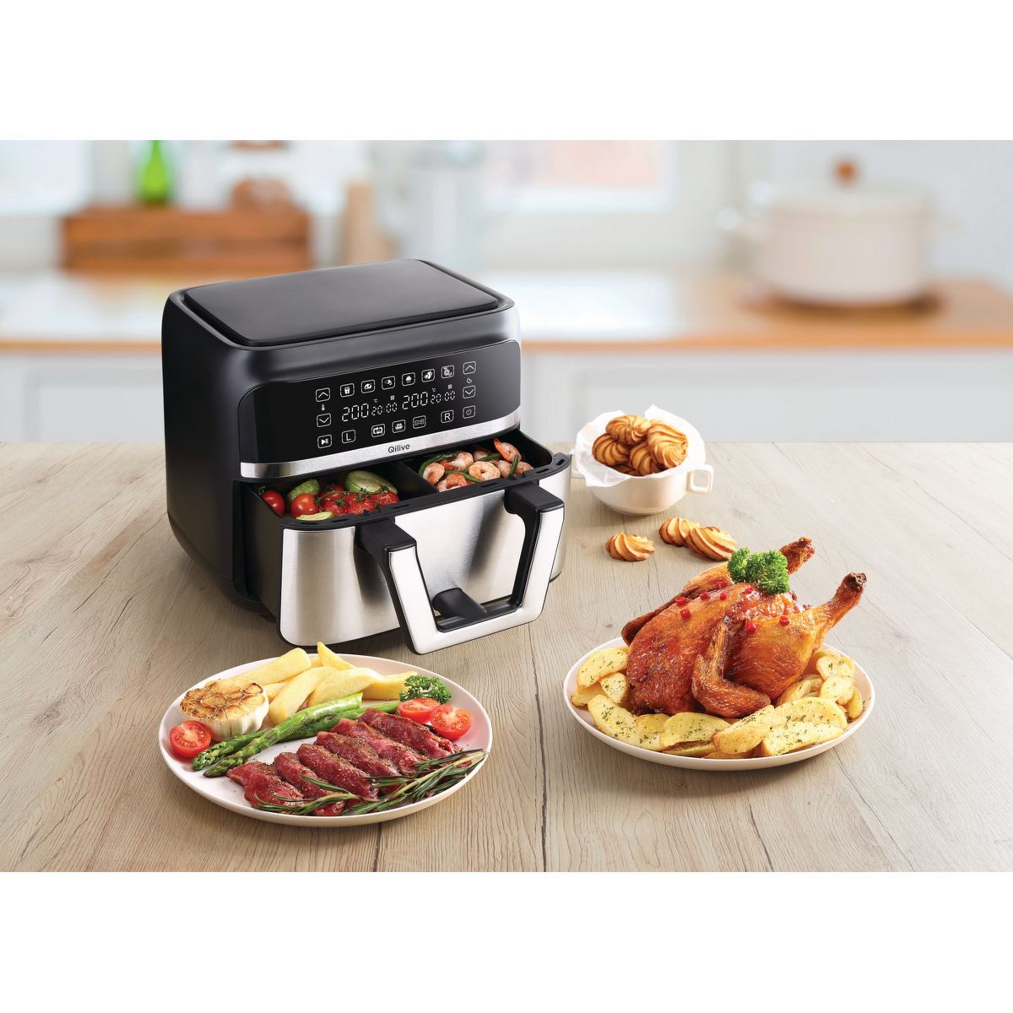 QILIVE Friteuse électrique sans huile à air chaud Q.5178 - Noir