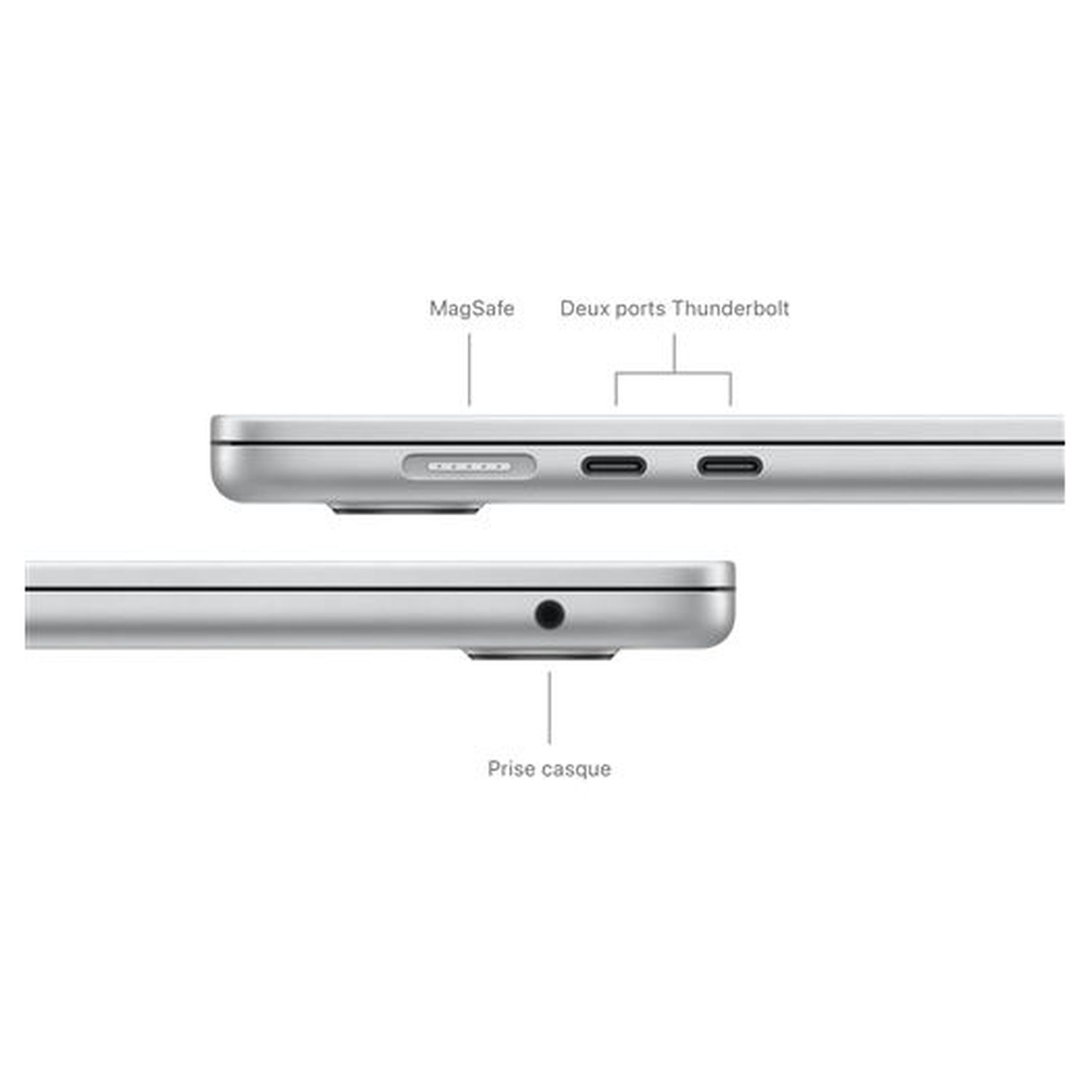 Voir la diapositive 7 : APPLE MacBook Air 13,6" 512Go SSD 8Go RAM Puce M3 - Silver