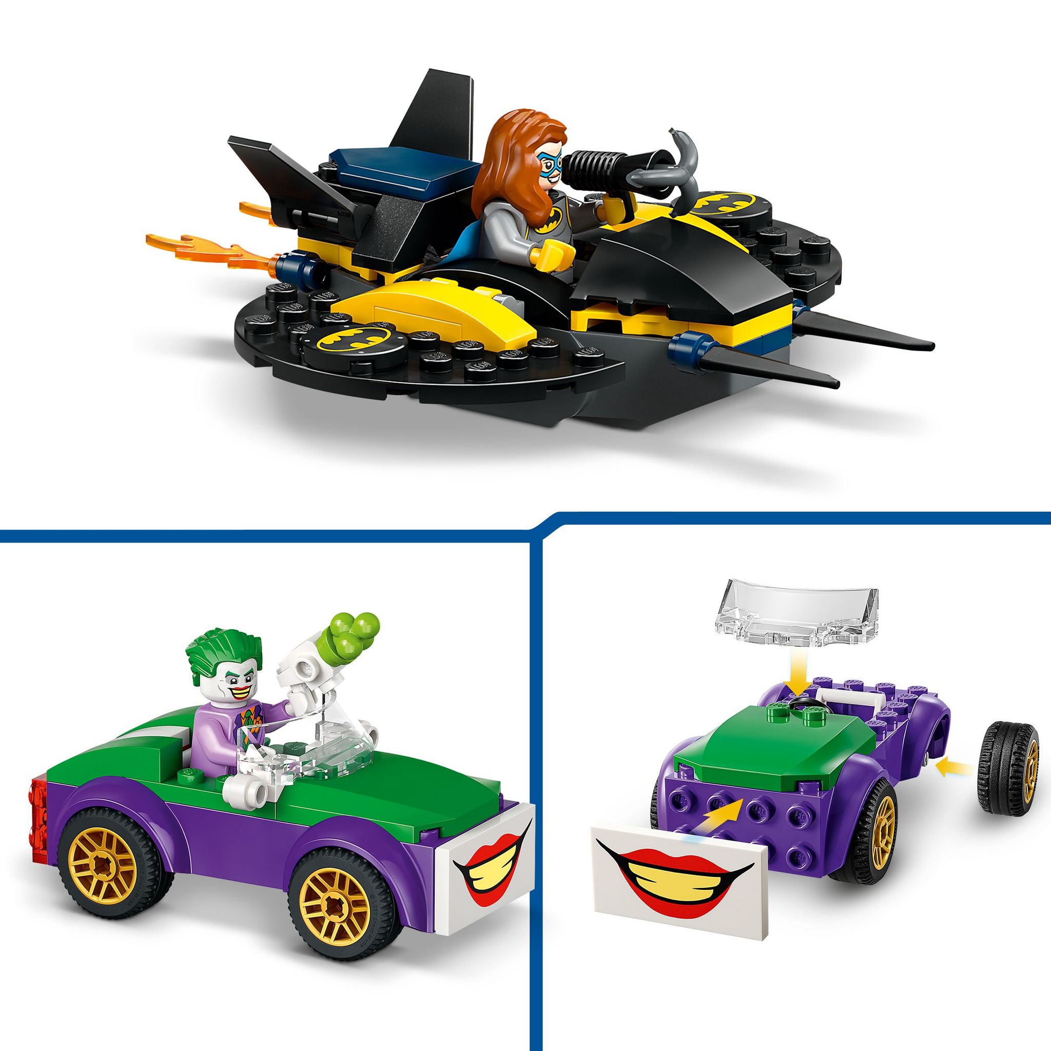 Voir la diapositive 4 : LEGO DC Comics Batman 76272 - La Batcave avec Batman, Batgirl et Le Joker - Jouet de Super-héros pour Enfants -Set de Construction et Véhicule