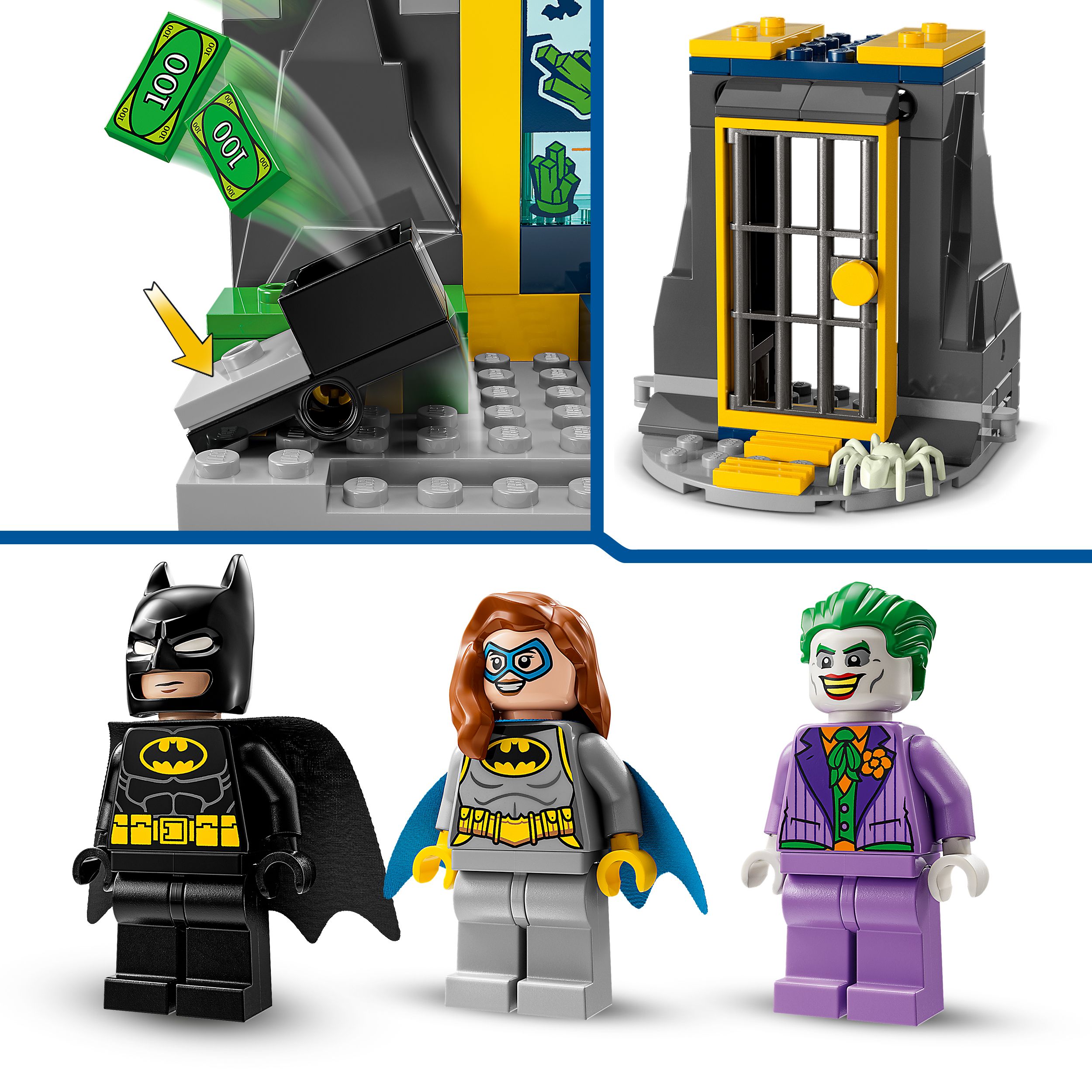Voir la diapositive 5 : LEGO DC Comics Batman 76272 - La Batcave avec Batman, Batgirl et Le Joker - Jouet de Super-héros pour Enfants -Set de Construction et Véhicule