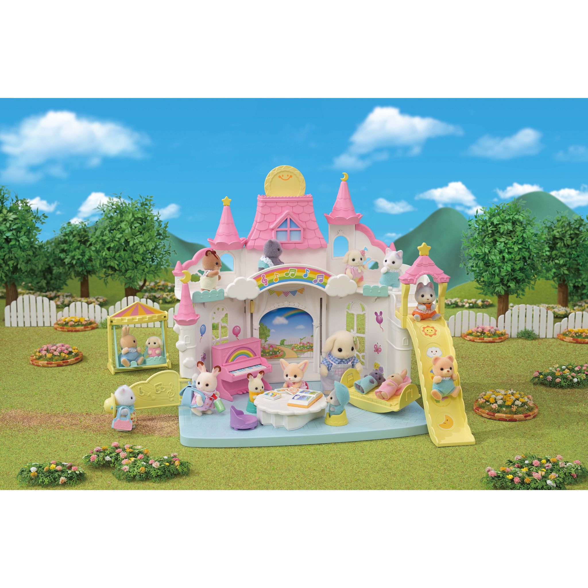 Voir la diapositive 14 : EPOCH D'ENFANCE Sylvanian Families - La crèche ensoleillée