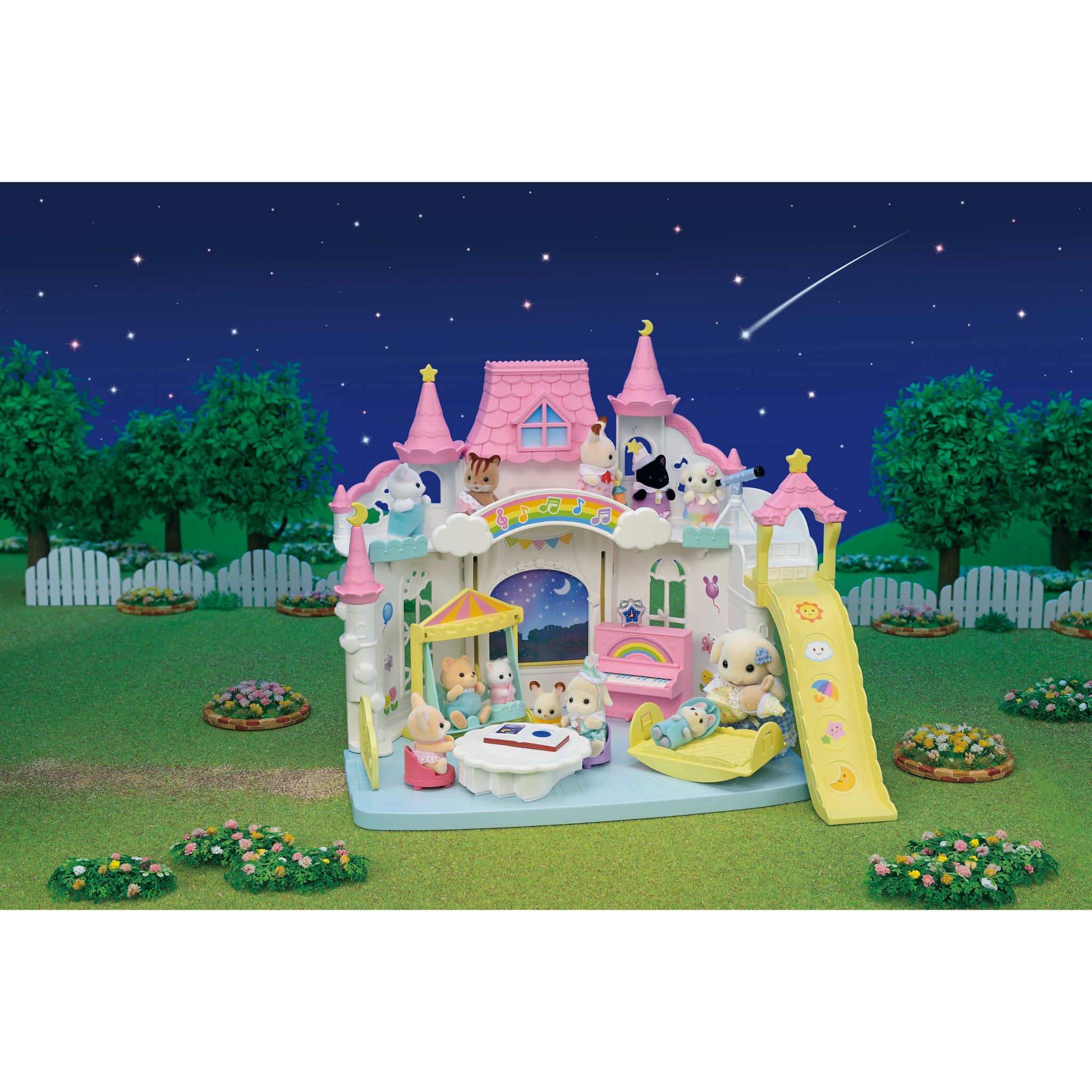 Voir la diapositive 21 : EPOCH D'ENFANCE Sylvanian Families - La crèche ensoleillée