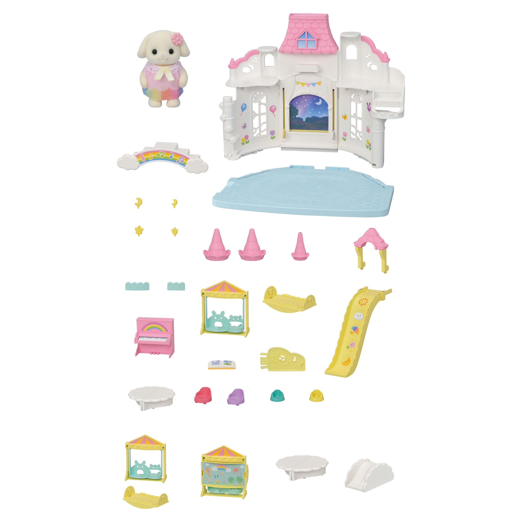 Voir la diapositive 4 : EPOCH D'ENFANCE Sylvanian Families - La crèche ensoleillée