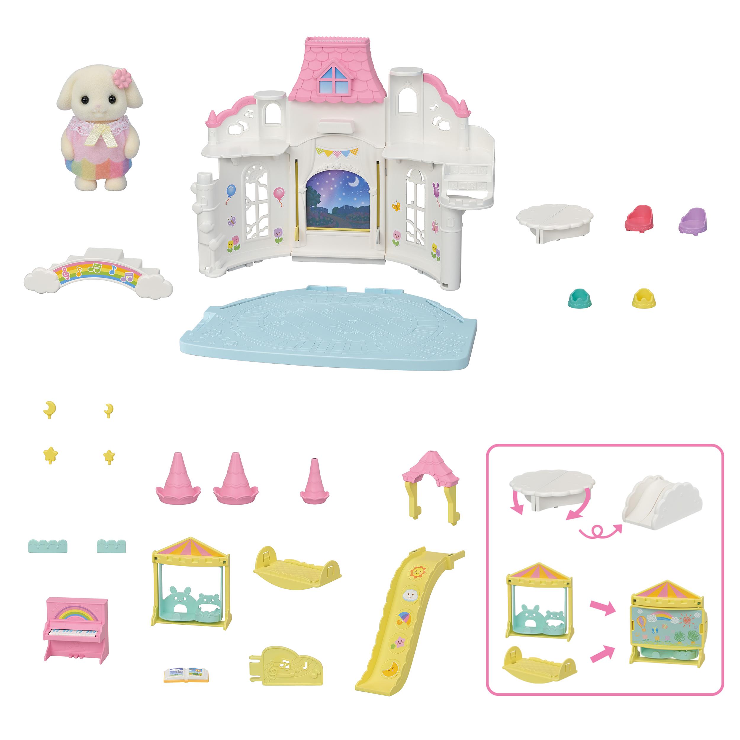 Voir la diapositive 5 : EPOCH D'ENFANCE Sylvanian Families - La crèche ensoleillée