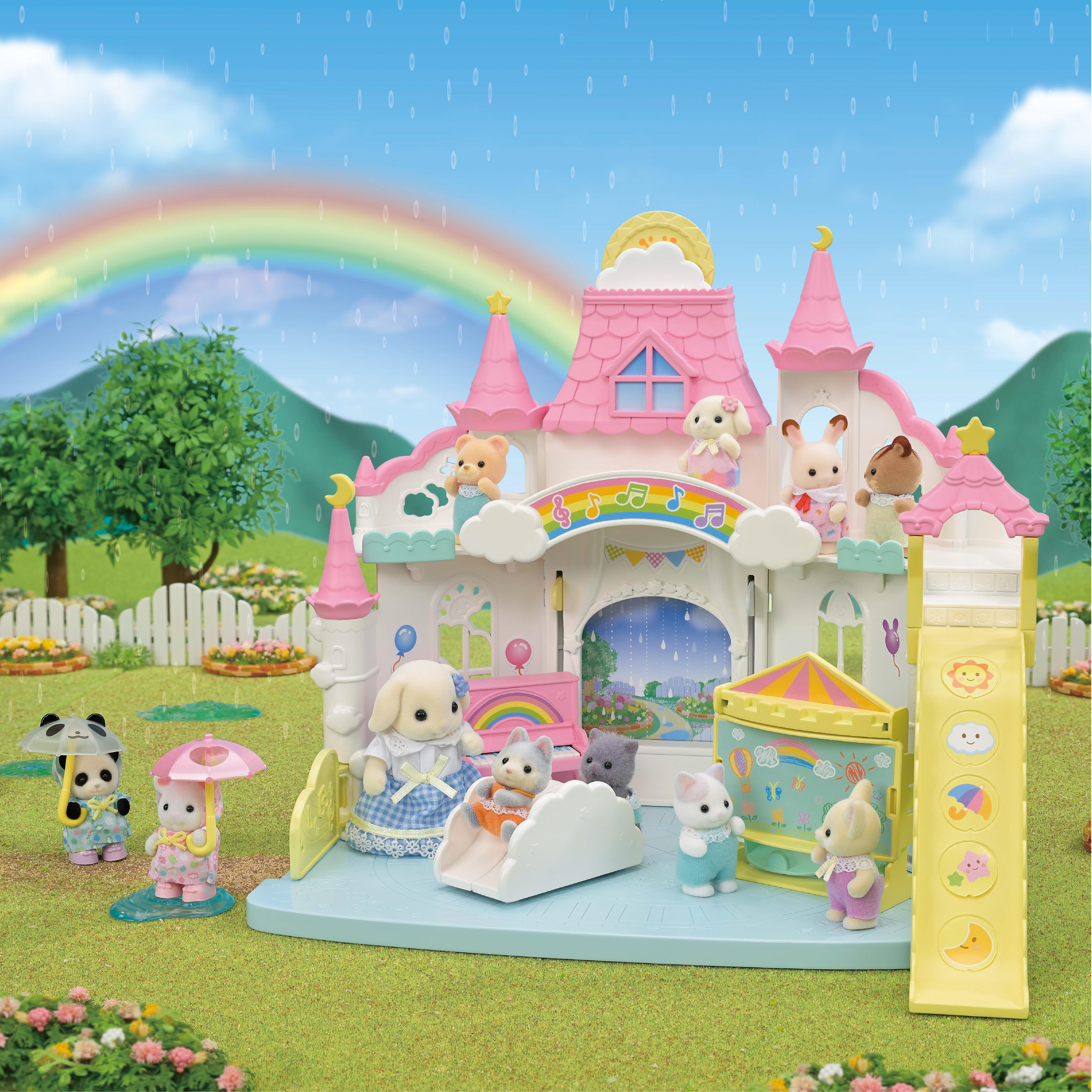 Voir la diapositive 9 : EPOCH D'ENFANCE Sylvanian Families - La crèche ensoleillée