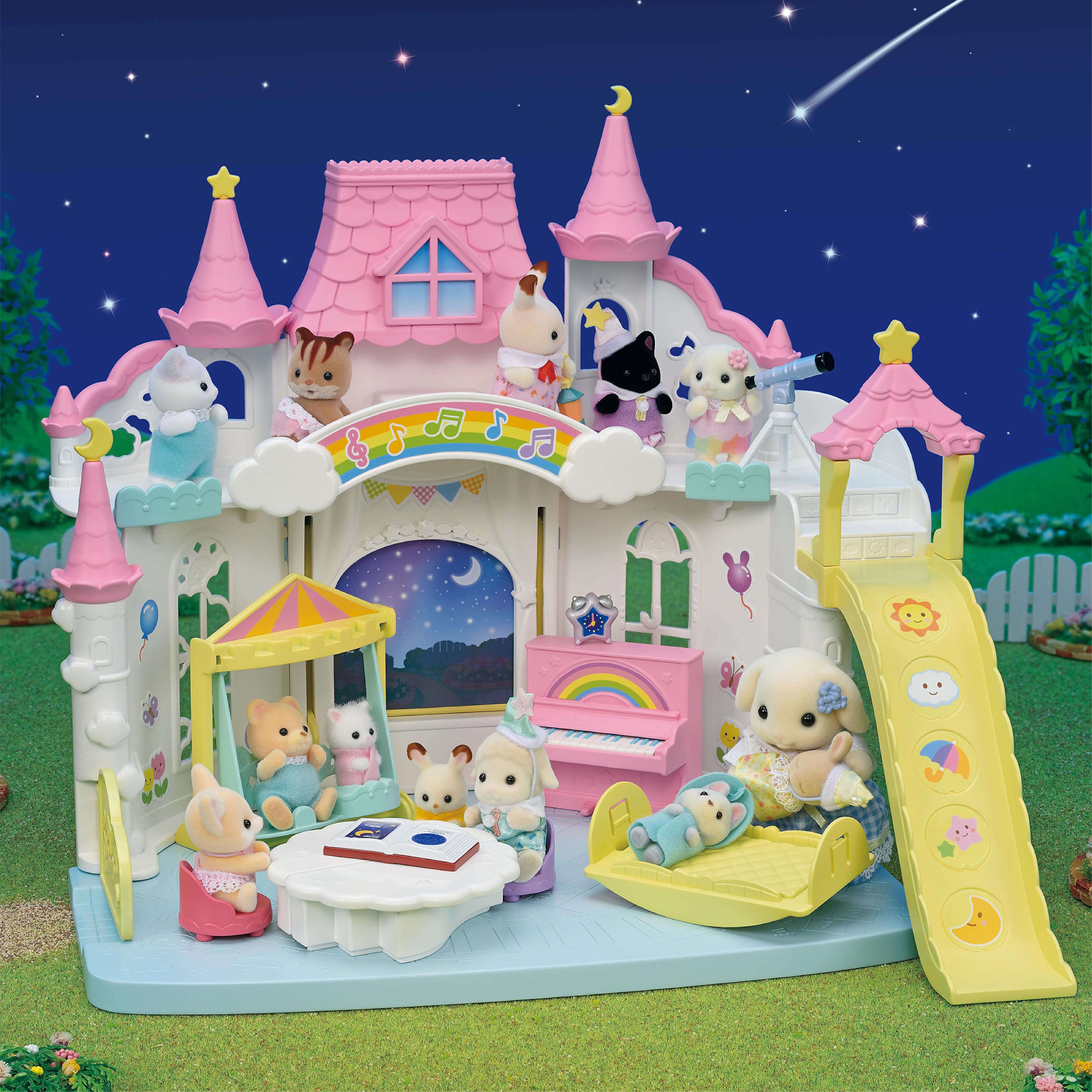 Voir la diapositive 11 : EPOCH D'ENFANCE Sylvanian Families - La crèche ensoleillée