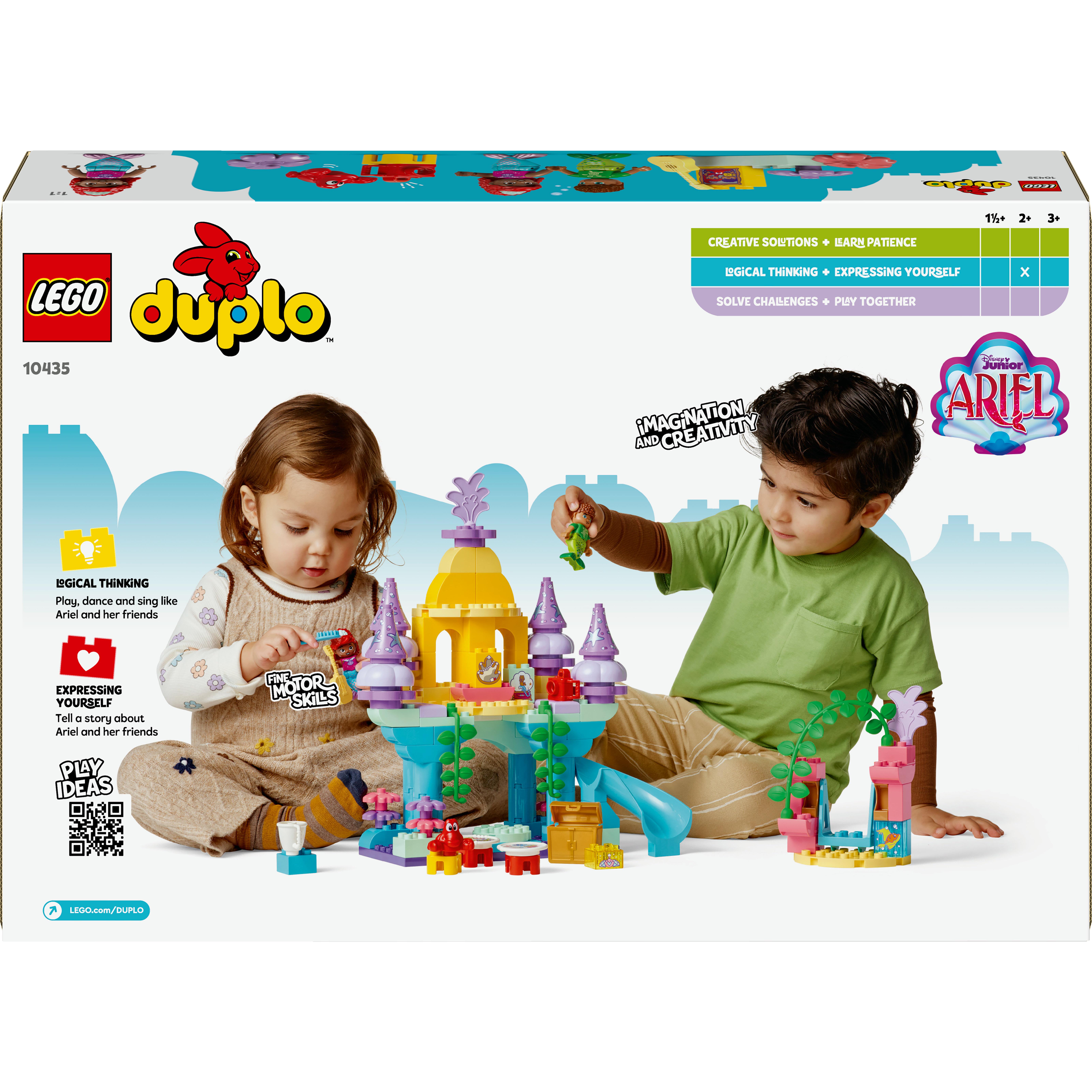 Voir la diapositive 8 : LEGO Disney 10435 - Le Palais Sous-marin Magique d'Ariel - Poupée La Petite Sirène - Jouet d'Activité et de Développement - mes Premières Briques Pour Enfants dès 2 Ans Passionnés de Jeu de Rôle