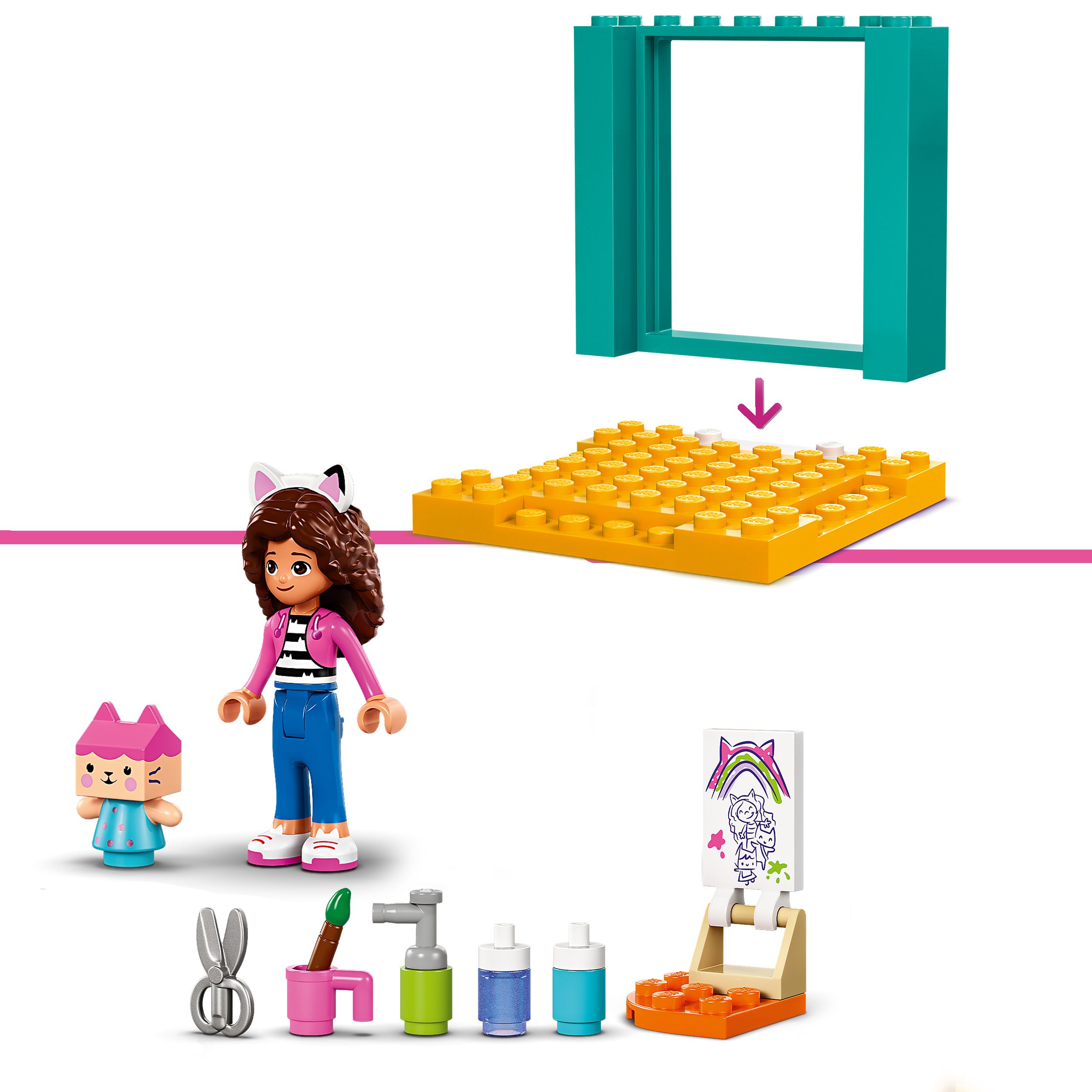 Voir la diapositive 4 : LEGO Gabby et la Maison Magique 10795 - Bricolage avec Bébé Boîte - Jouet d'Activité et de Développement pour Enfants - Loisir Créatif - Jeu d'Éveil Éducatif pour Garçons et Filles de 4 Ans
