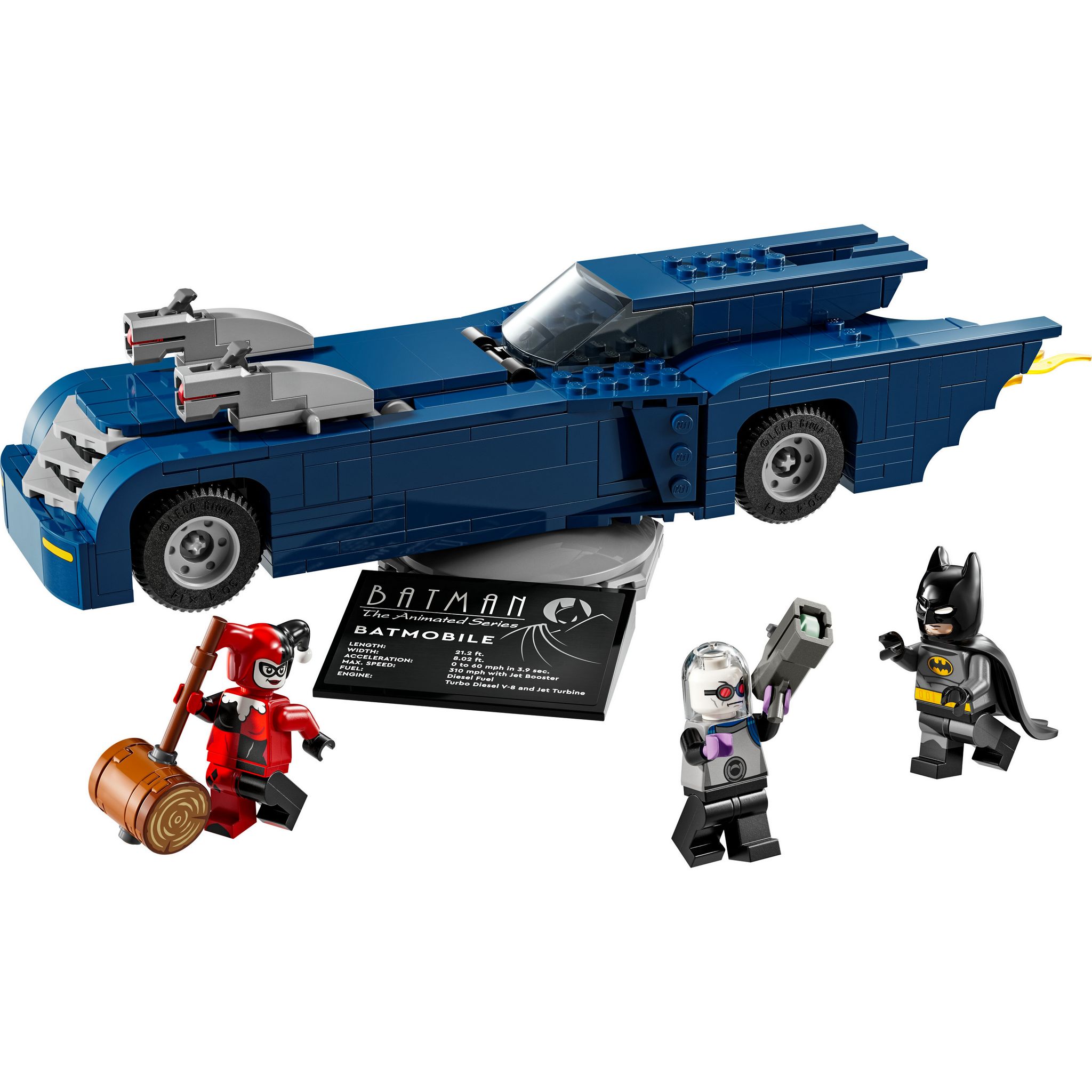 Voir la diapositive 2 : LEGO DC Comics Batman - Batman Avec la Batmobile Contre Harley Quinn et Mr. Freeze - Véhicule de la Série TV d'Animation