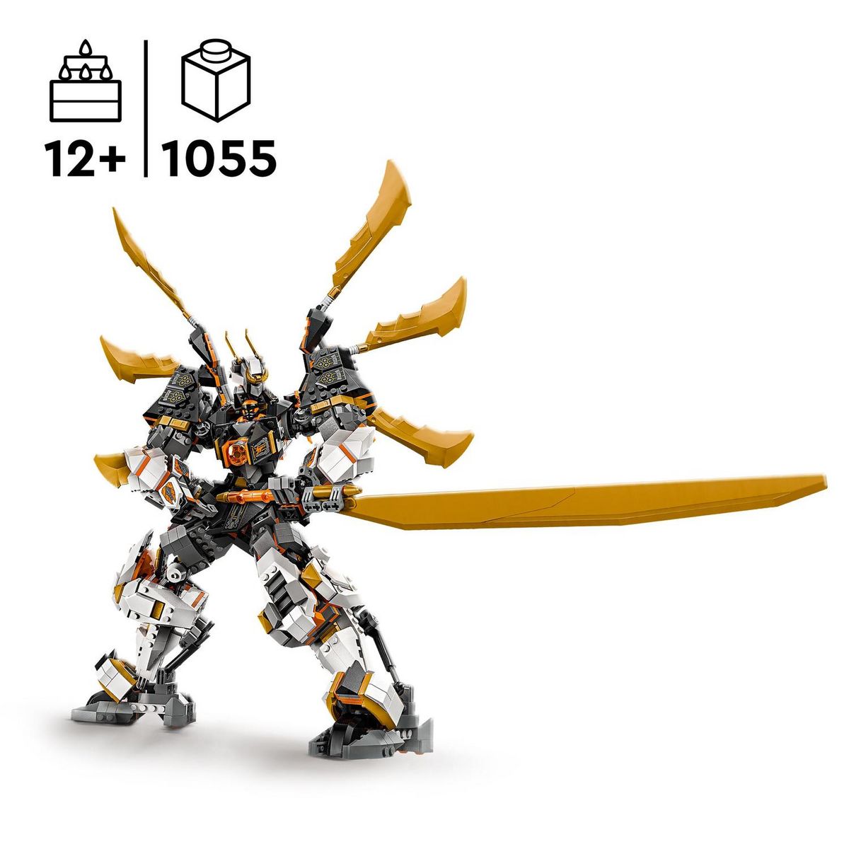LEGO Ninjago 71821 - Le dragon Titan de Cole - Set d'Aventures Pour Garçons et Filles - Jouet de Construction Robot Ninja avec 1 Minifigurine