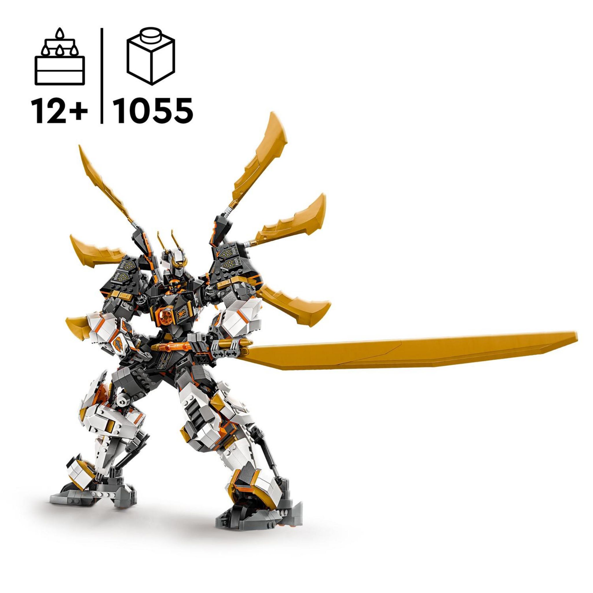Voir la diapositive 3 : LEGO Ninjago 71821 - Le dragon Titan de Cole - Set d'Aventures Pour Garçons et Filles - Jouet de Construction Robot Ninja avec 1 Minifigurine