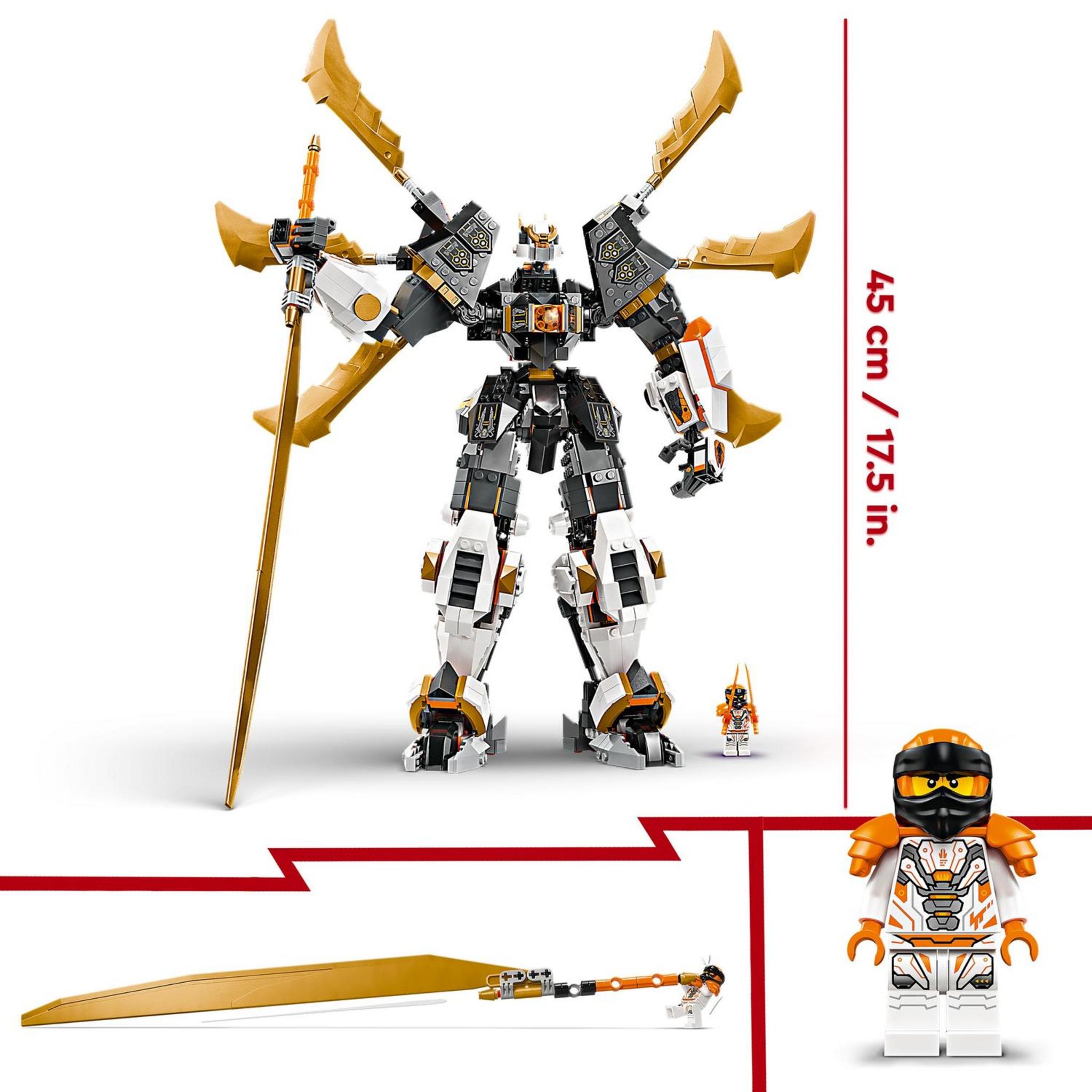 Voir la diapositive 5 : LEGO Ninjago 71821 - Le dragon Titan de Cole - Set d'Aventures Pour Garçons et Filles - Jouet de Construction Robot Ninja avec 1 Minifigurine