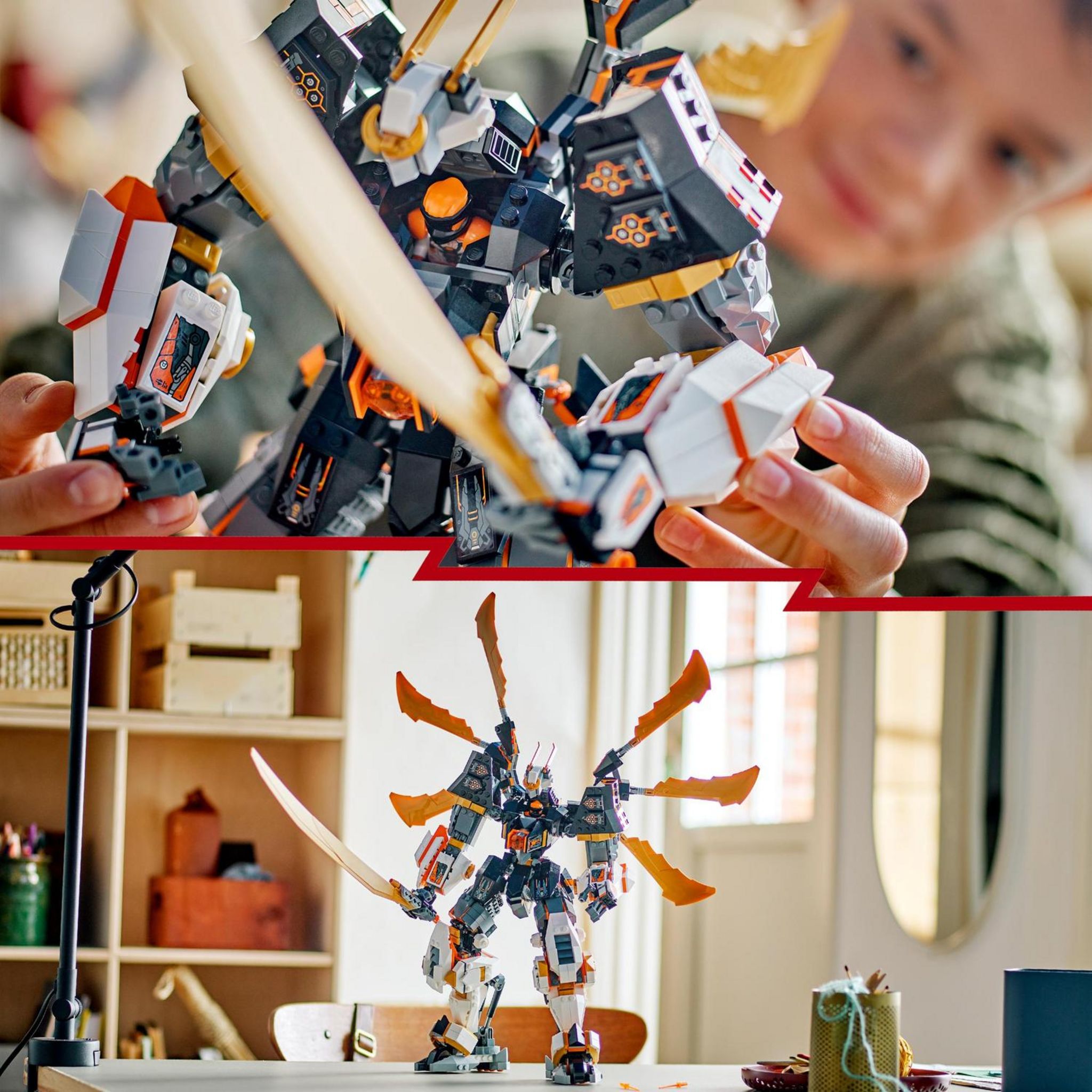 Voir la diapositive 6 : LEGO Ninjago 71821 - Le dragon Titan de Cole - Set d'Aventures Pour Garçons et Filles - Jouet de Construction Robot Ninja avec 1 Minifigurine