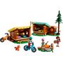 Voir la diapositive 2 : LEGO Friends 42624 -  Les Cabanes Chaleureuses de la Base de Loisirs - Jouet sur le Thème du Camping et de la Nature