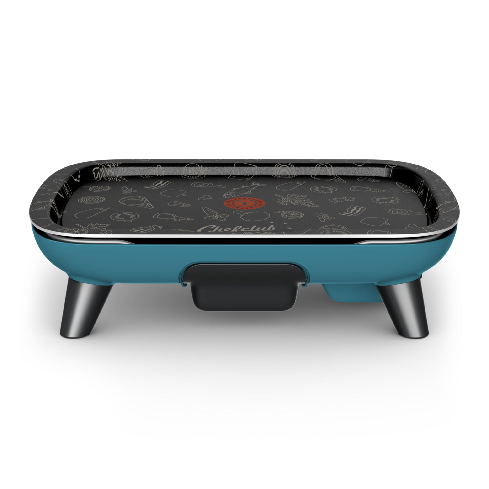 Voir la diapositive 4 : TEFAL Plancha électrique ChefClub CB657410 - Bleu