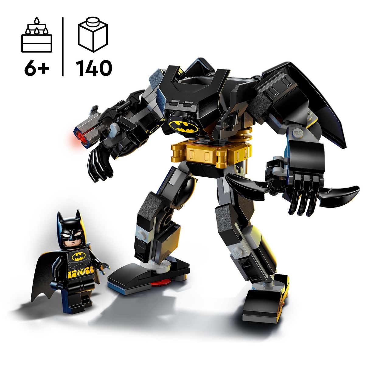 LEGO DC Comics Batman 76270 - L'Armure Robot de Batman - Jouet de Super-héros pour Enfants - Figurine XXL et Minifigurine à Collectionner