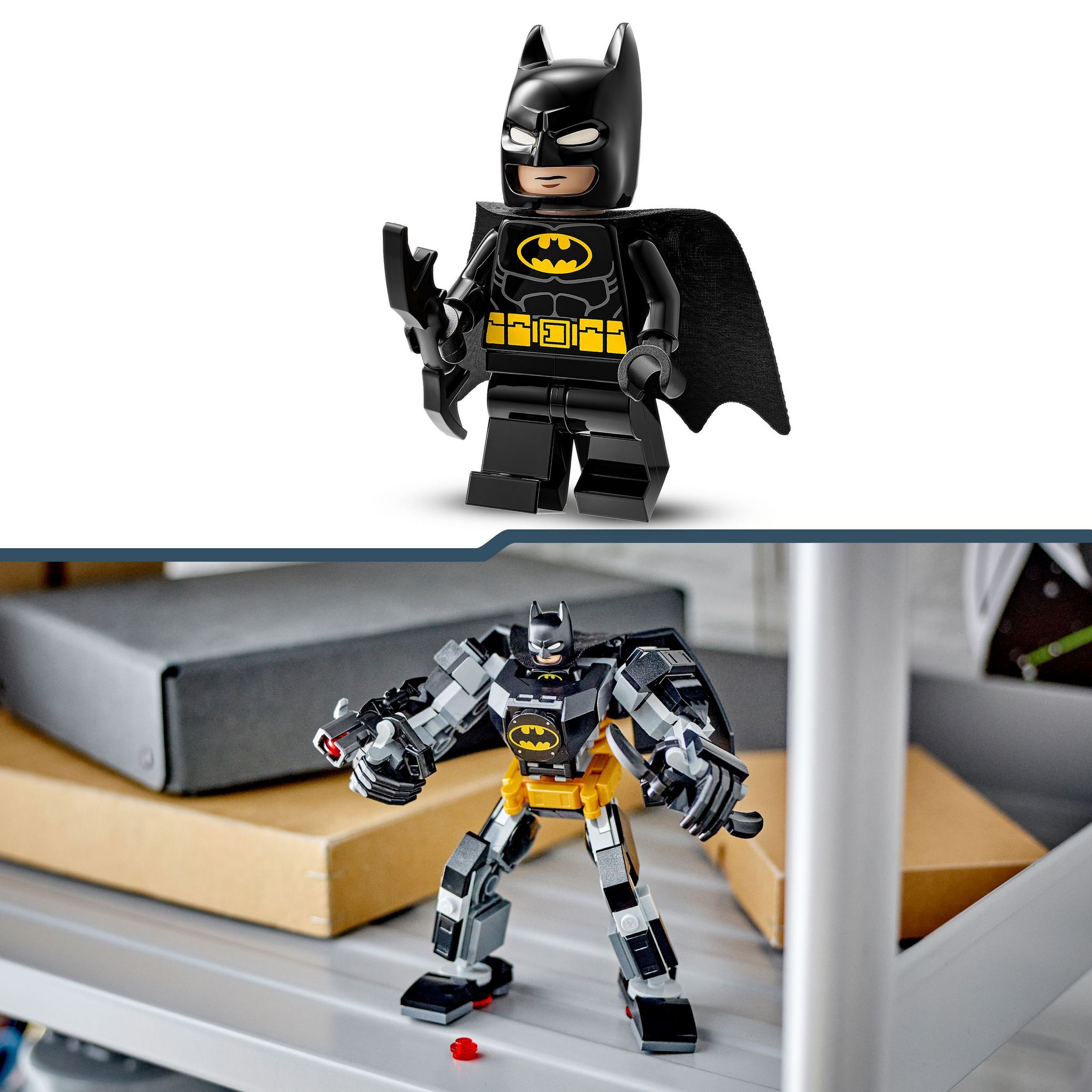 Voir la diapositive 6 : LEGO DC Comics Batman 76270 - L'Armure Robot de Batman - Jouet de Super-héros pour Enfants - Figurine XXL et Minifigurine à Collectionner
