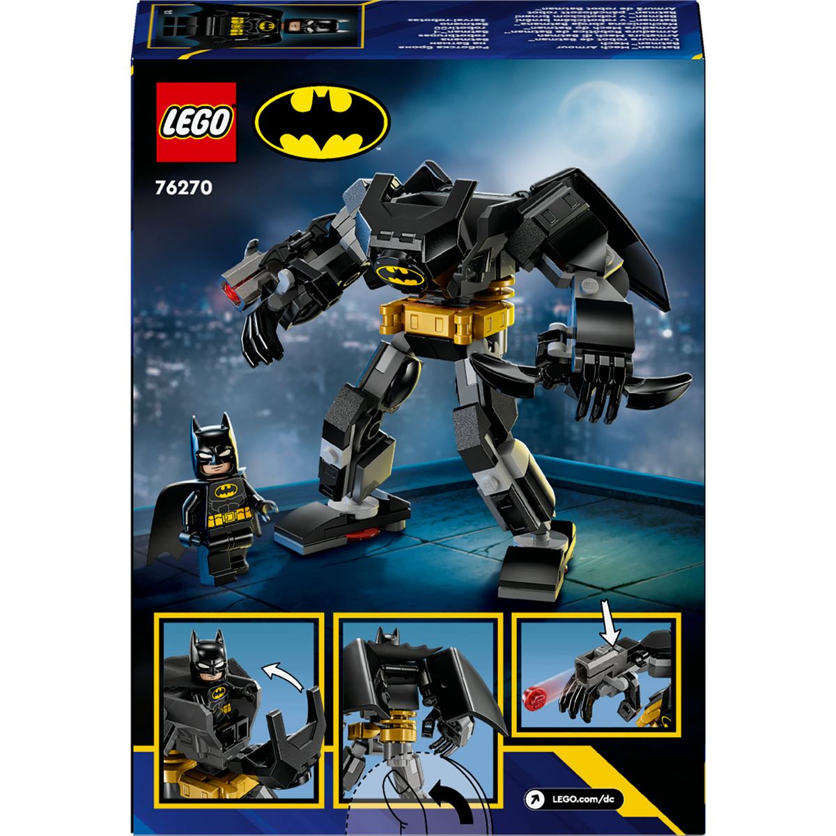 LEGO DC Comics Batman 76270 - L'Armure Robot de Batman - Jouet de Super-héros pour Enfants - Figurine XXL et Minifigurine à Collectionner