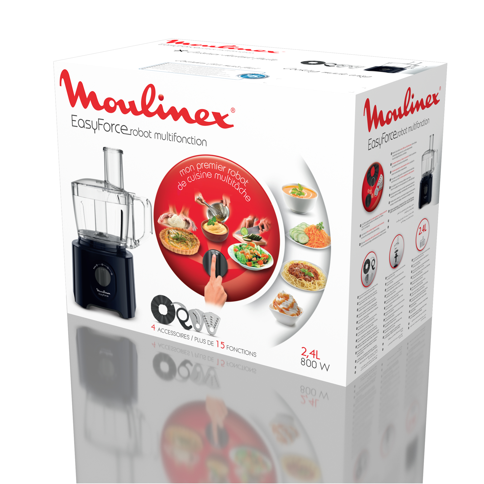 Voir la diapositive 6 : MOULINEX Robot multifonction FP242810 - Noir