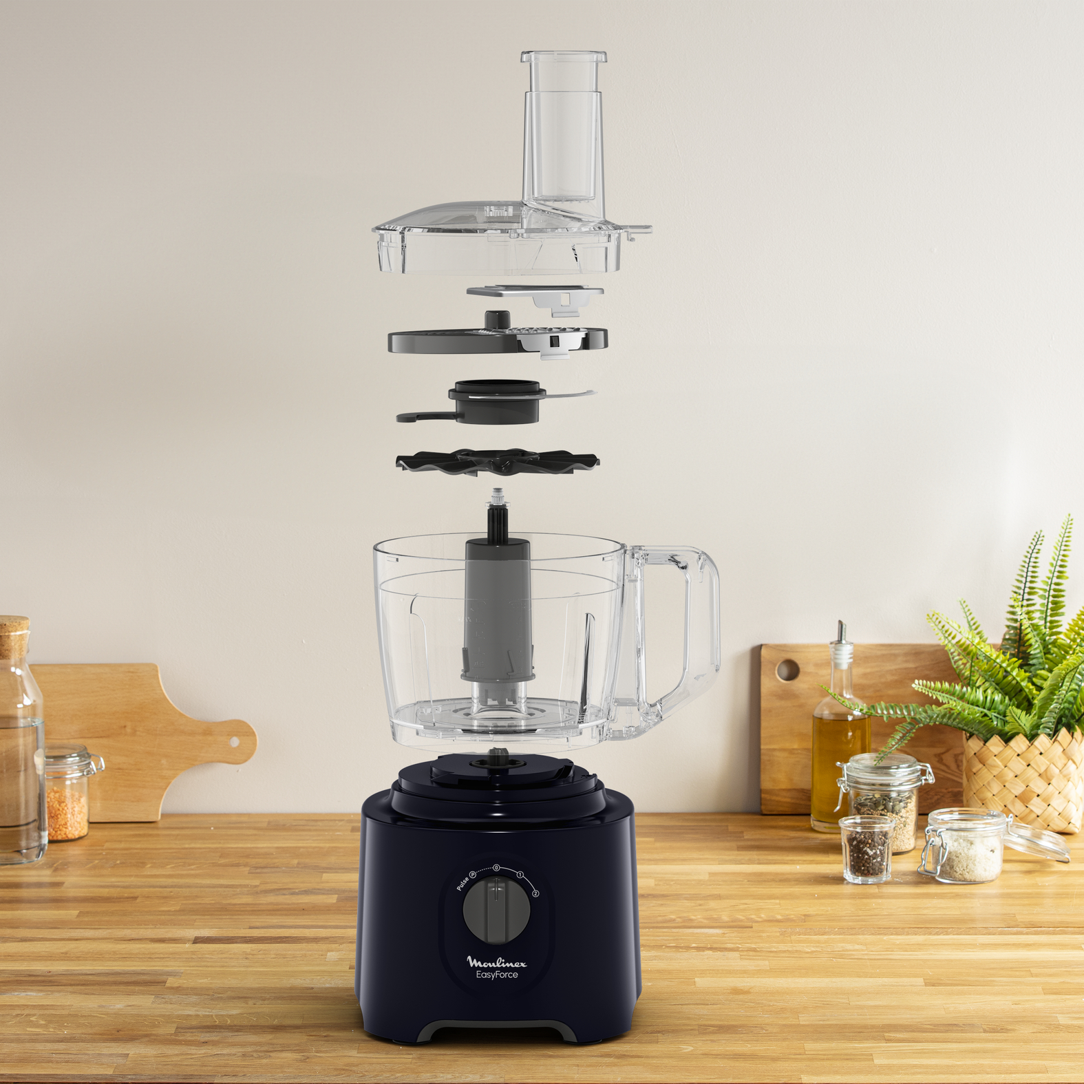 Voir la diapositive 7 : MOULINEX Robot multifonction FP242810 - Noir