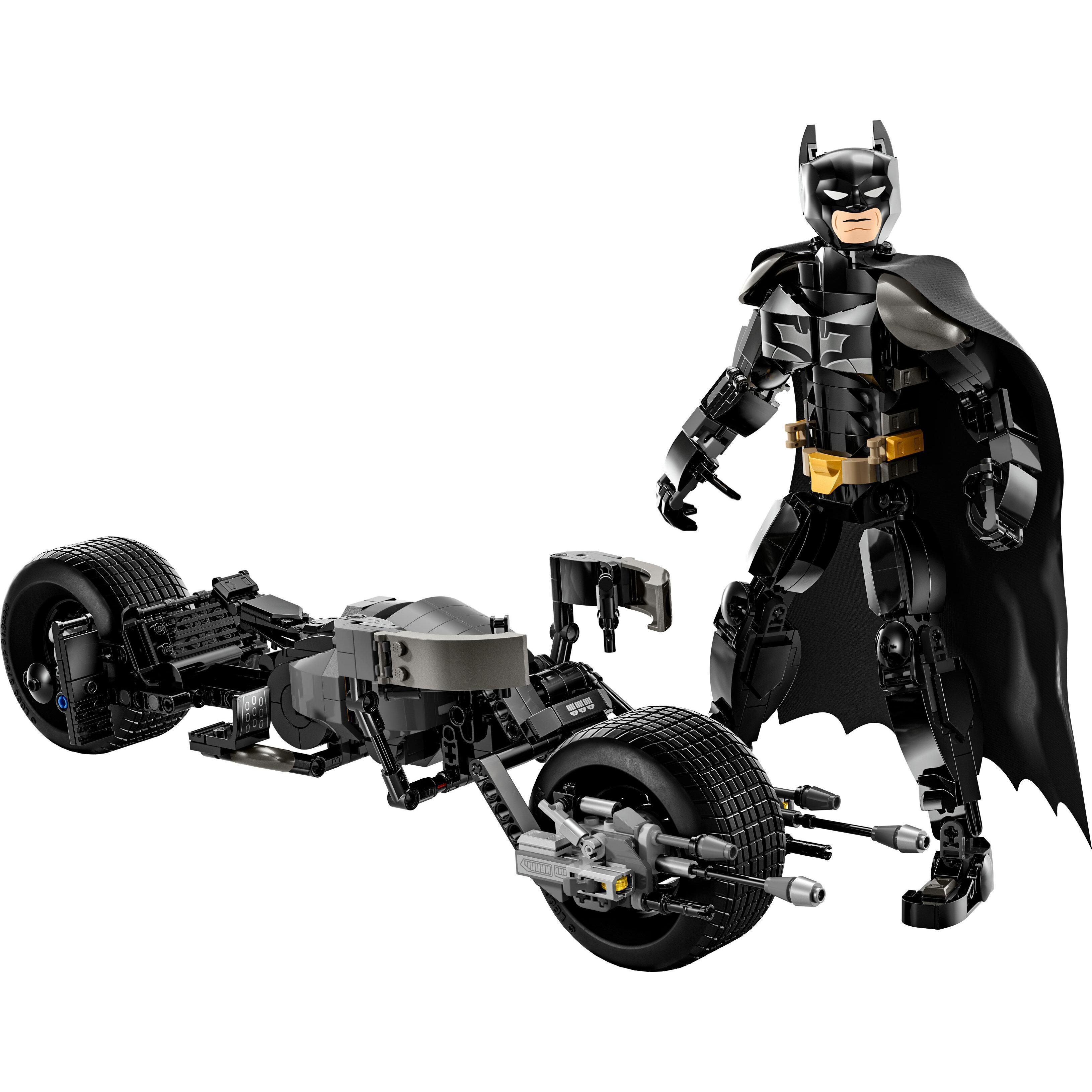 Voir la diapositive 2 : LEGO DC Comics 76273 - Batman La figurine de Batman à construire et la moto Bat-Pod