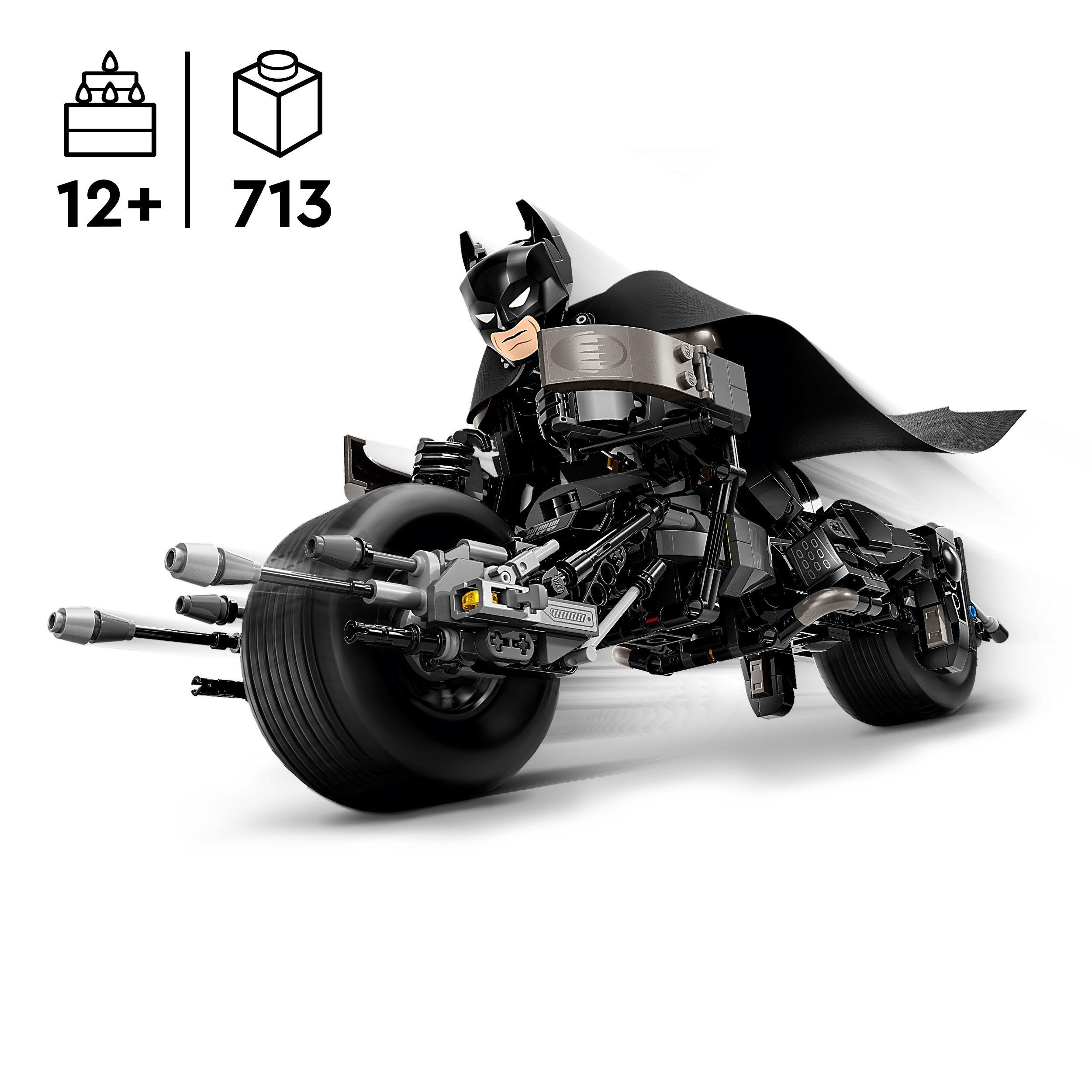 Voir la diapositive 3 : LEGO DC Comics 76273 - Batman La figurine de Batman à construire et la moto Bat-Pod