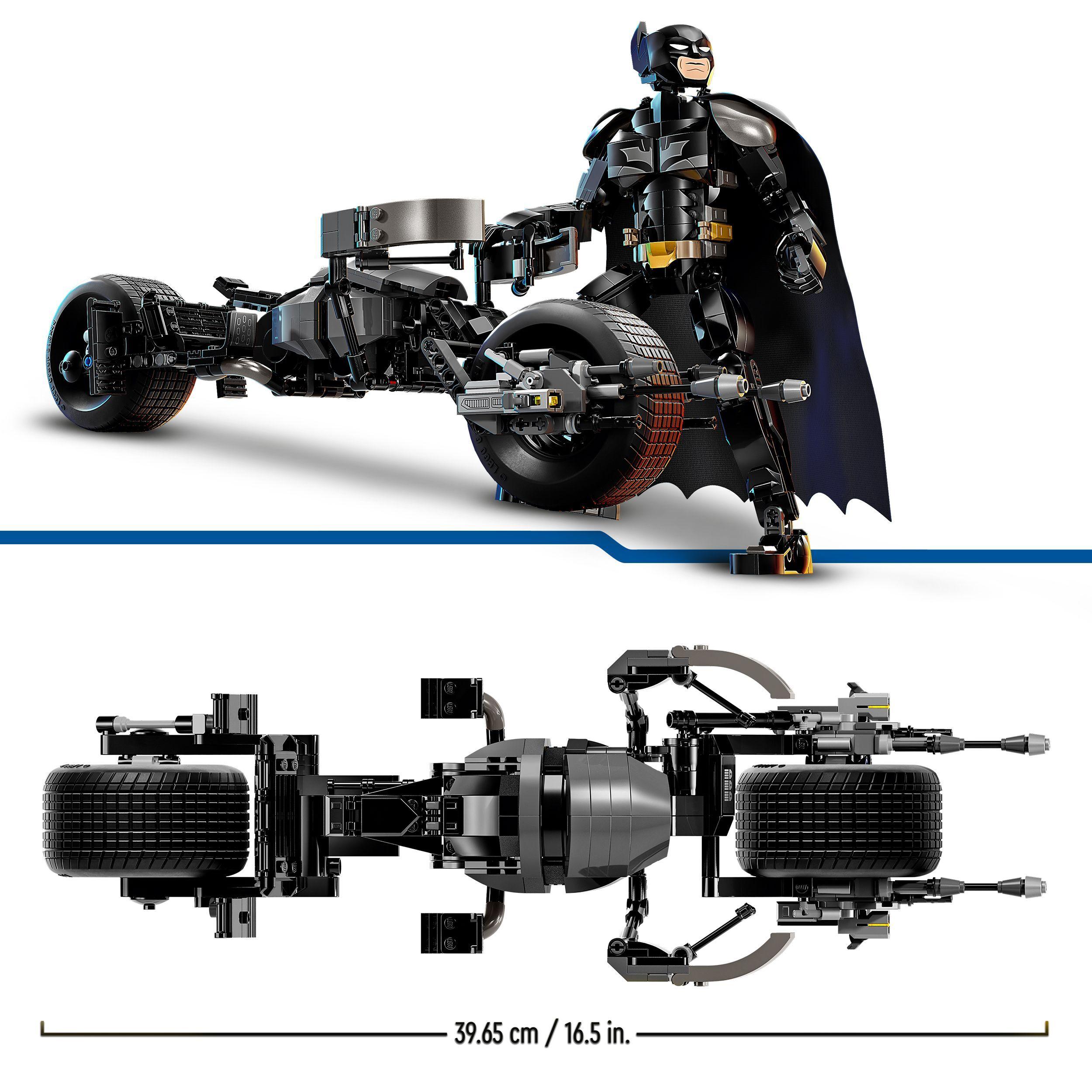 Voir la diapositive 5 : LEGO DC Comics 76273 - Batman La figurine de Batman à construire et la moto Bat-Pod