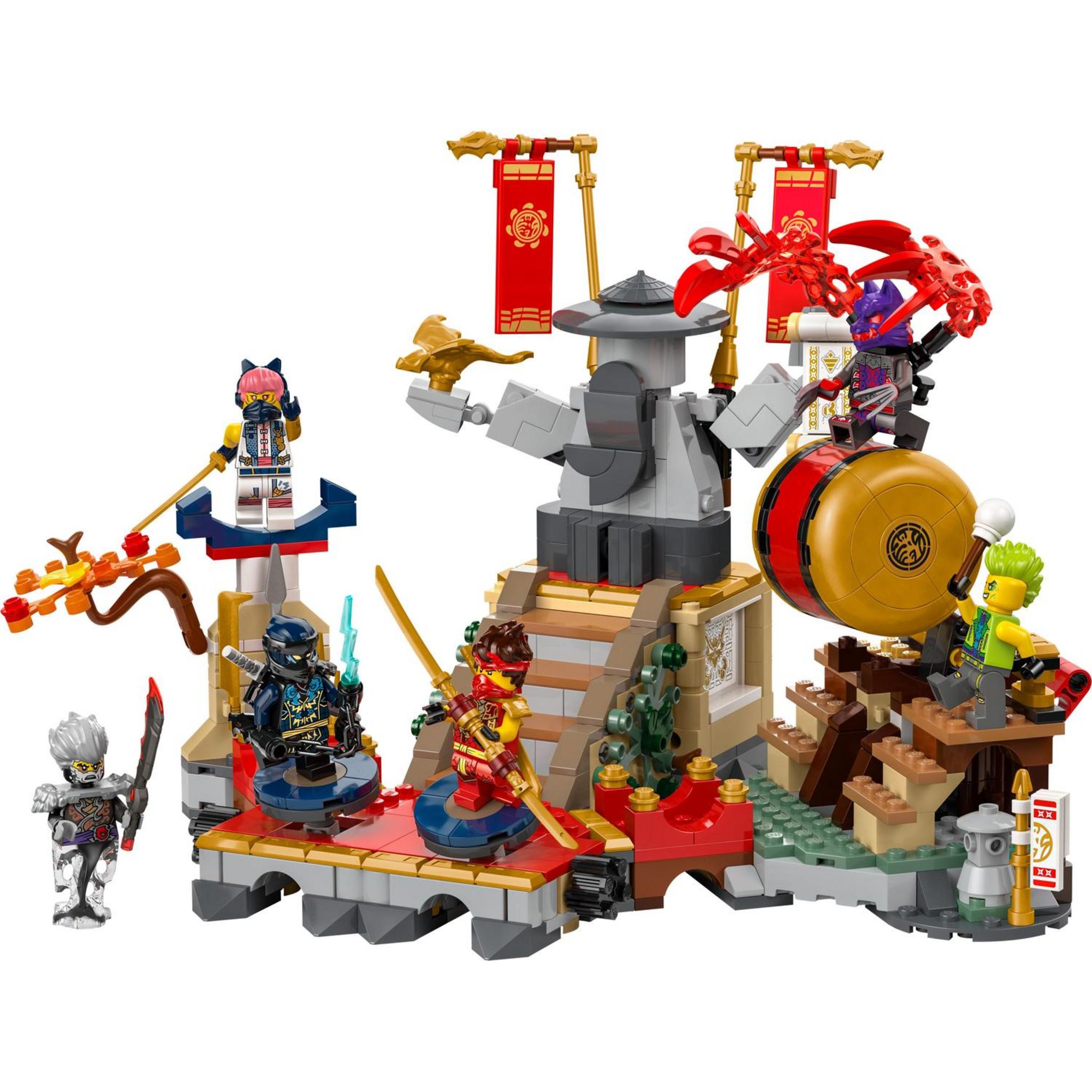 Voir la diapositive 2 : LEGO Ninjago 71818 -  L'Arène de Combat du Tournoi - Jouet d'Action Ninja Pour Garçons et Filles de 7 Ans et Plus - Jeu d'Aventures