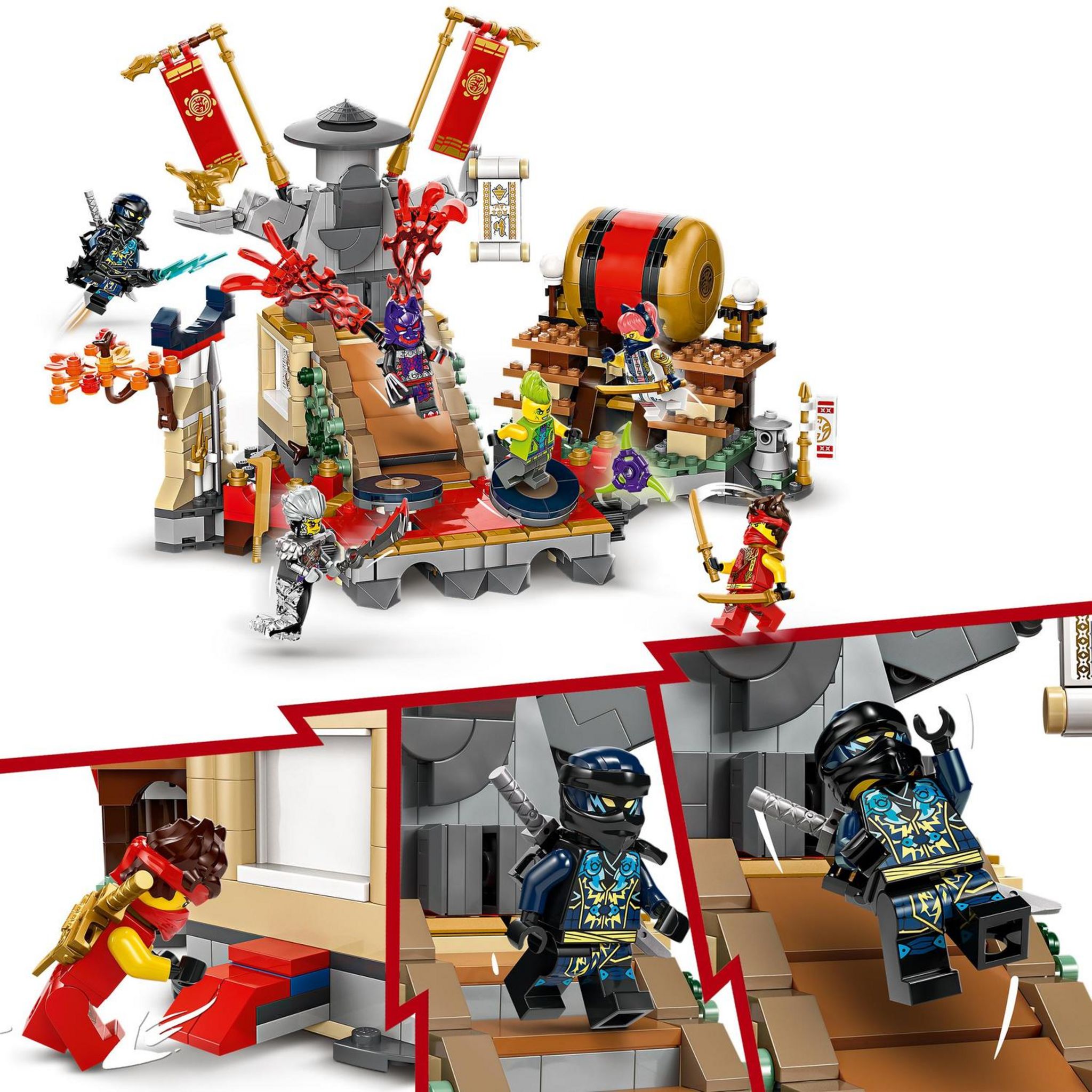 Voir la diapositive 4 : LEGO Ninjago 71818 -  L'Arène de Combat du Tournoi - Jouet d'Action Ninja Pour Garçons et Filles de 7 Ans et Plus - Jeu d'Aventures