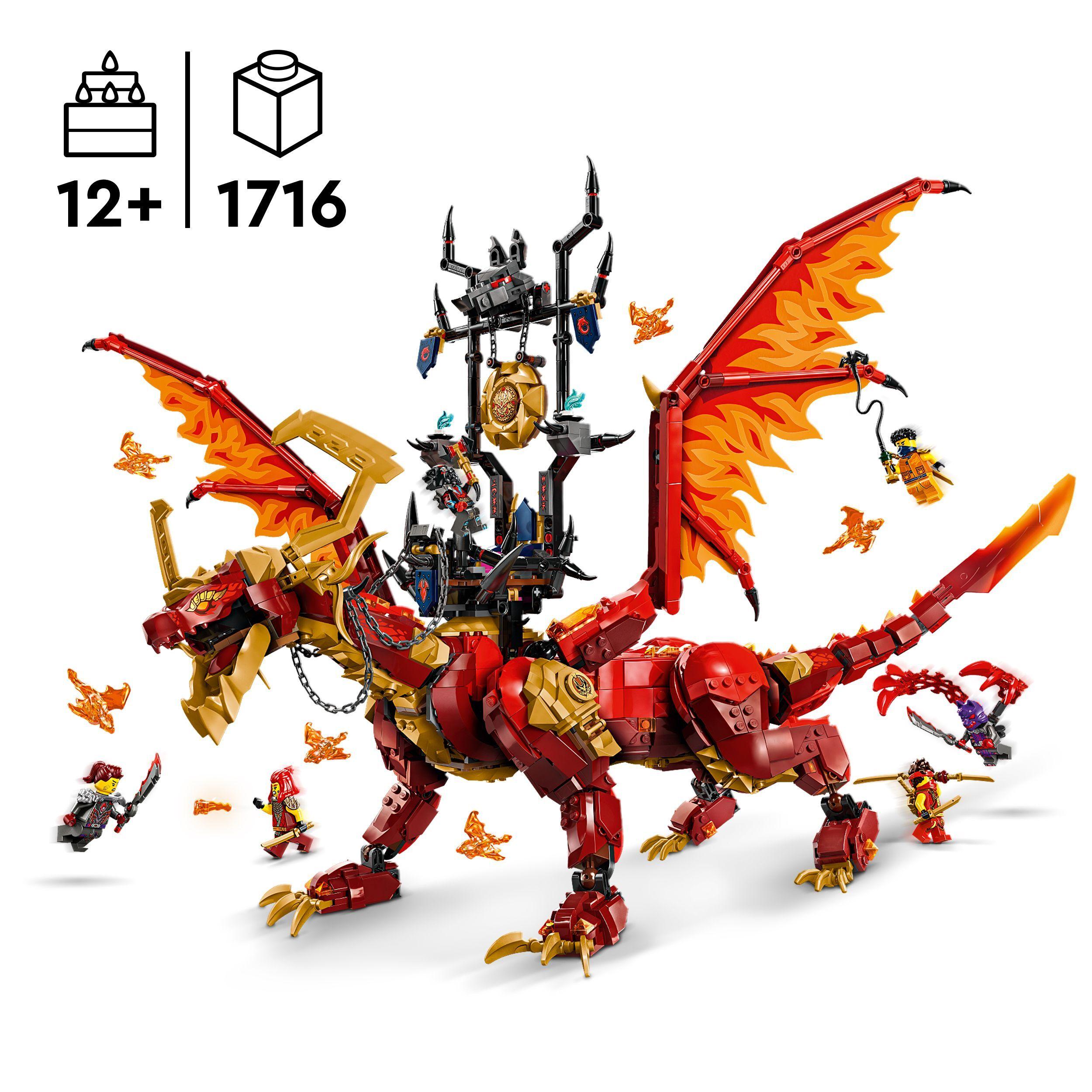 Voir la diapositive 3 : LEGO Ninjago 71822 - Le Dragon Source du Mouvement - Jouet de Construction Ninja Avec Figurines de Créatures Mythiques