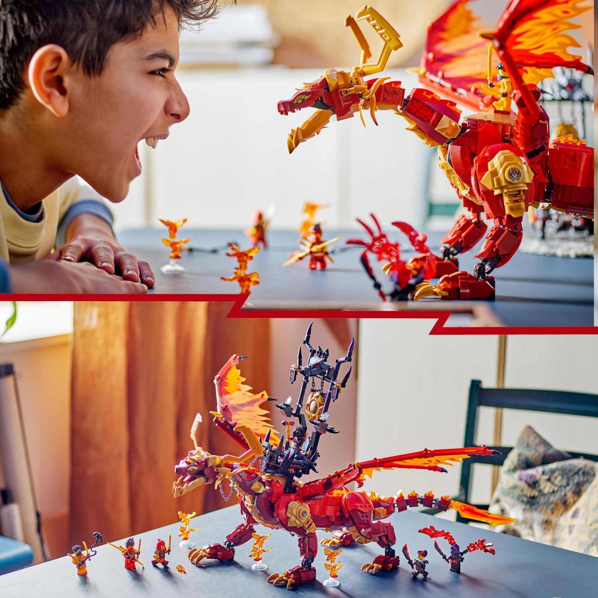 Voir la diapositive 6 : LEGO Ninjago 71822 -  Le Dragon Source du Mouvement - Jouet de Construction Ninja Avec Figurines de Créatures Mythiques