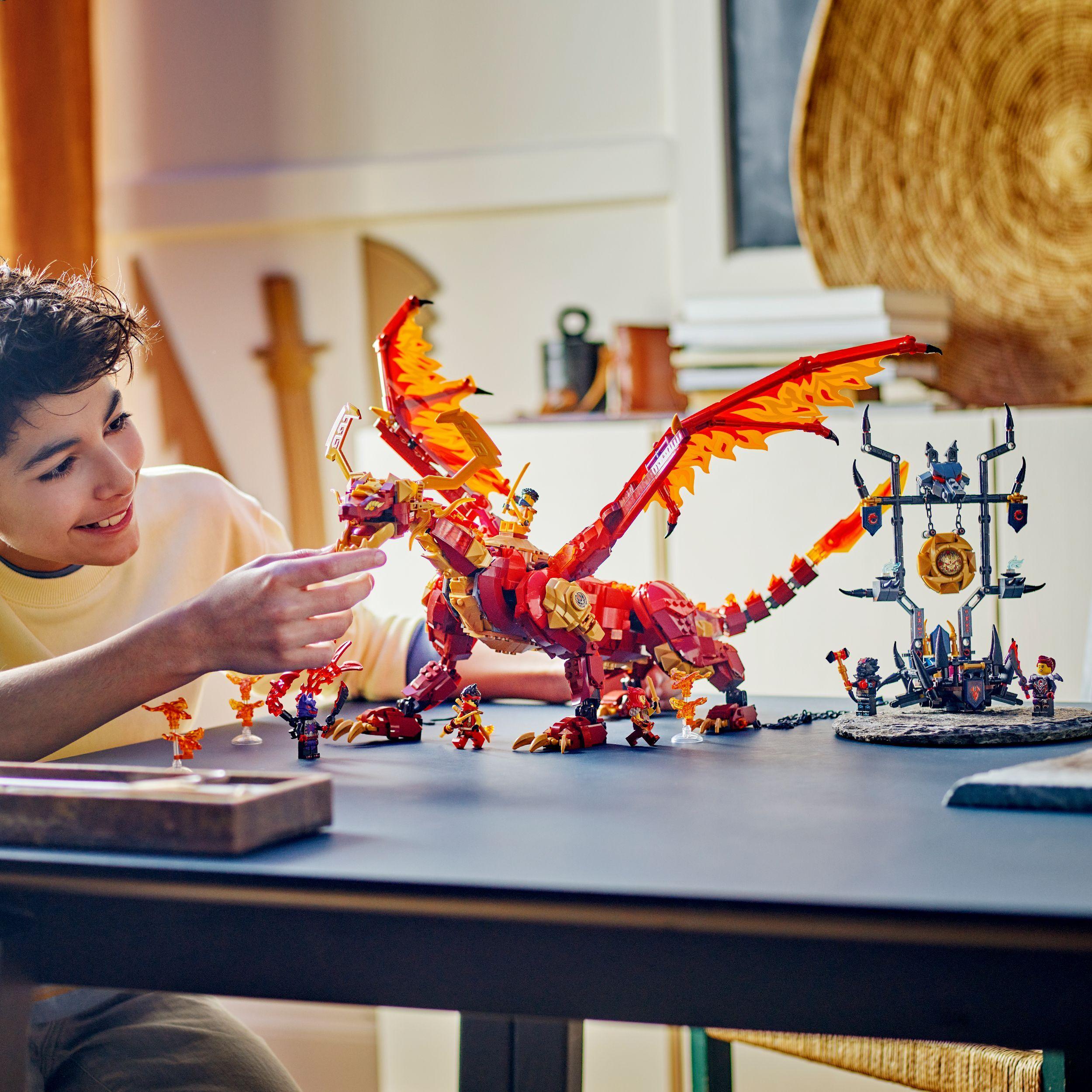 Voir la diapositive 7 : LEGO Ninjago 71822 - Le Dragon Source du Mouvement - Jouet de Construction Ninja Avec Figurines de Créatures Mythiques