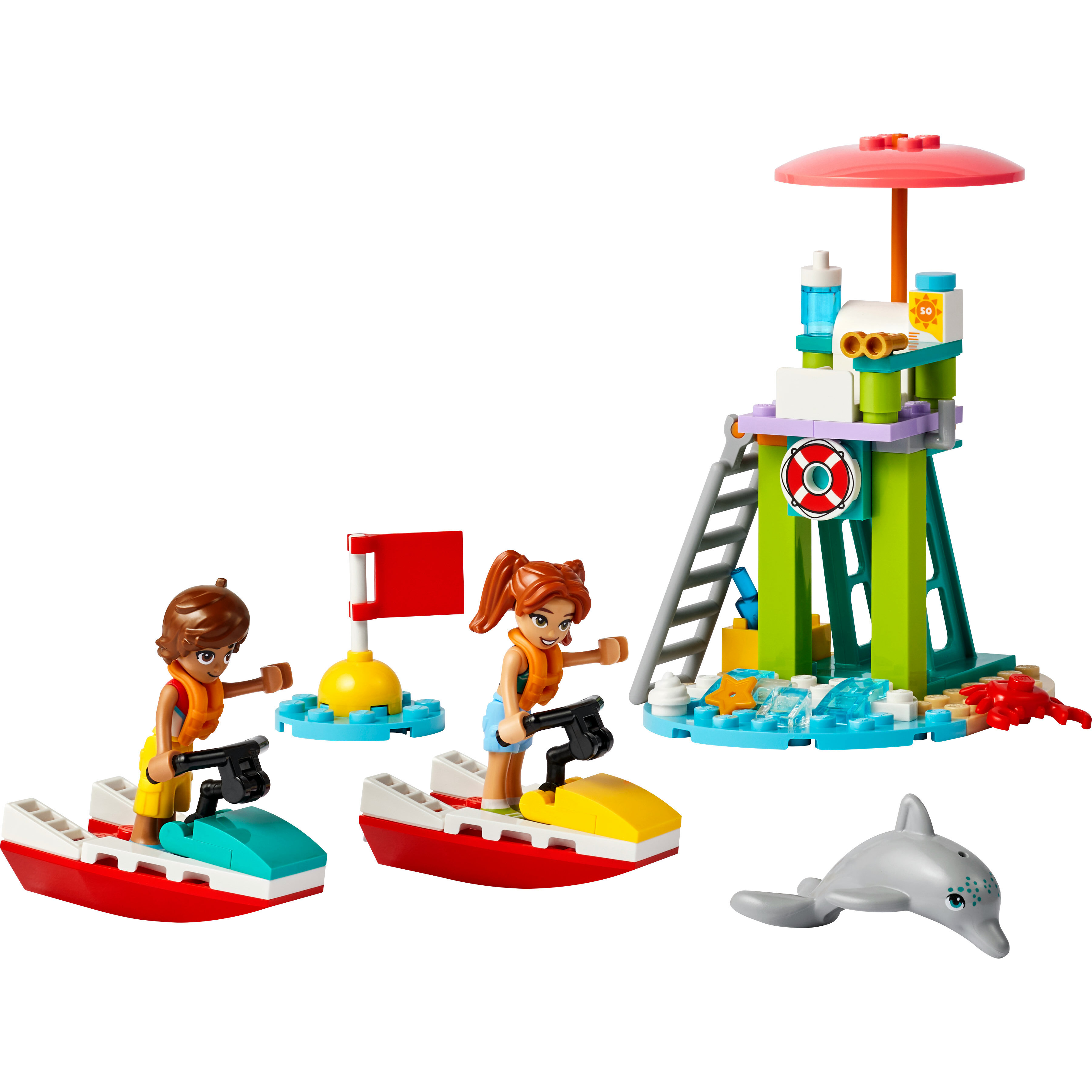 Voir la diapositive 2 : LEGO Friends 42623 -  Le Jet-ski de la Plage - Jouet Pour Enfants avec un Sauveteur