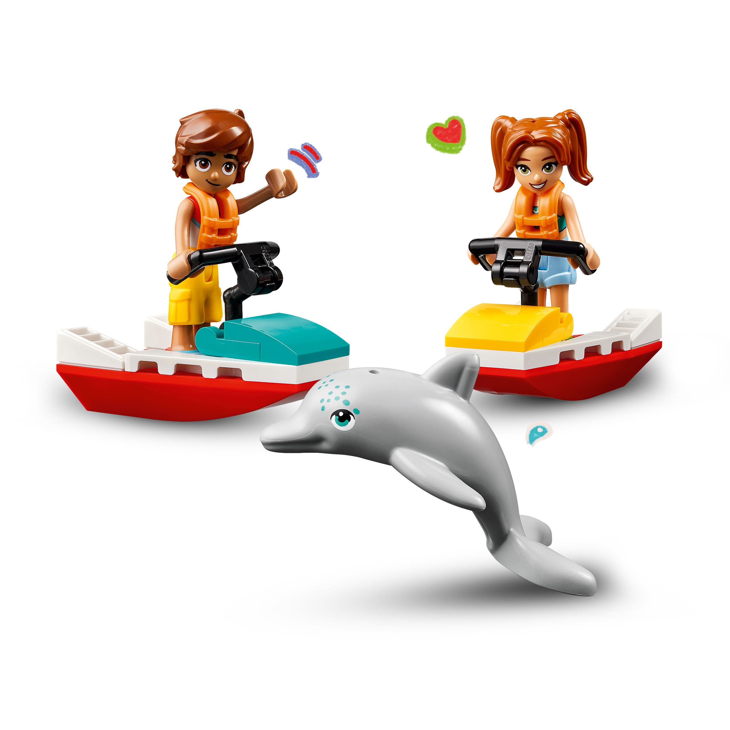 Voir la diapositive 5 : LEGO Friends 42623 -  Le Jet-ski de la Plage - Jouet Pour Enfants avec un Sauveteur