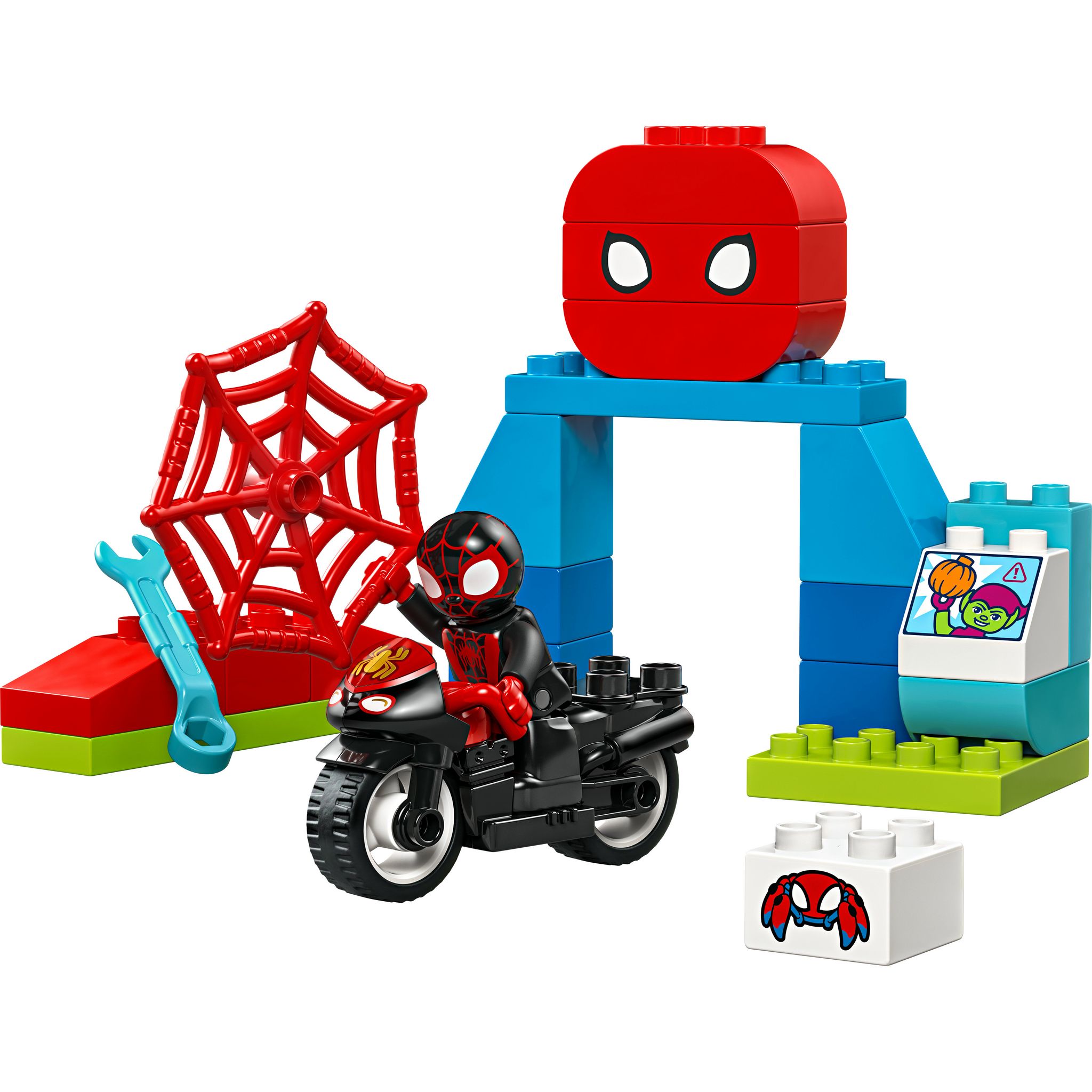Voir la diapositive 2 : LEGO DUPLO Marvel 10424 - Marvel L'Aventure en Moto de Spin - Set Inspiré de la Série Spidey et Ses Amis Extraordinaires - Figurine Spiderman